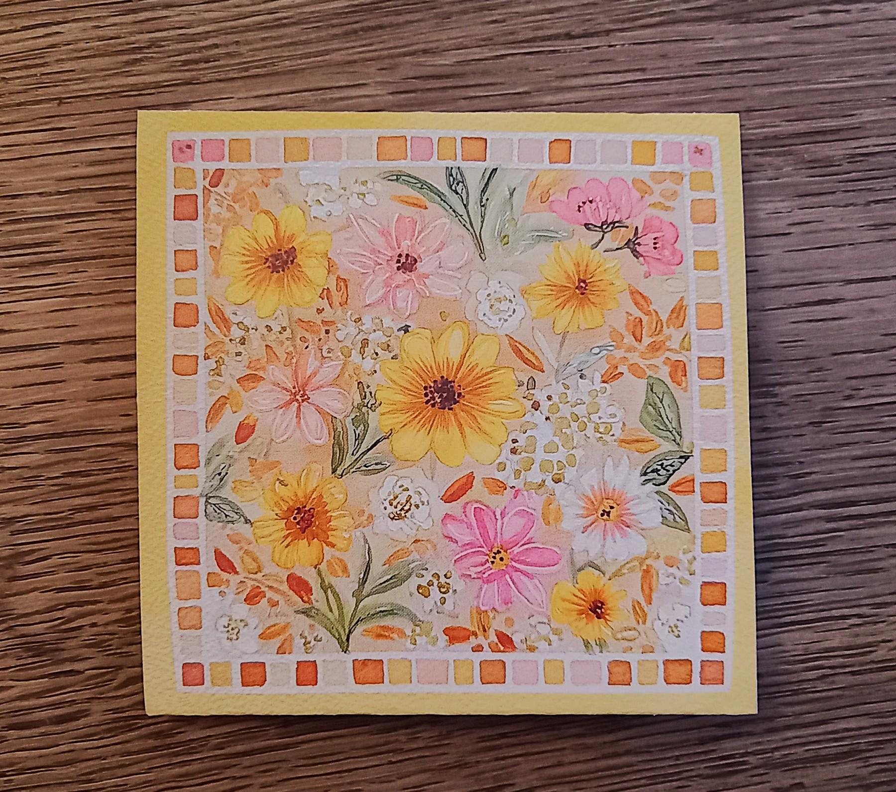 troc de troc carte florale qui s'ouvre. image 0