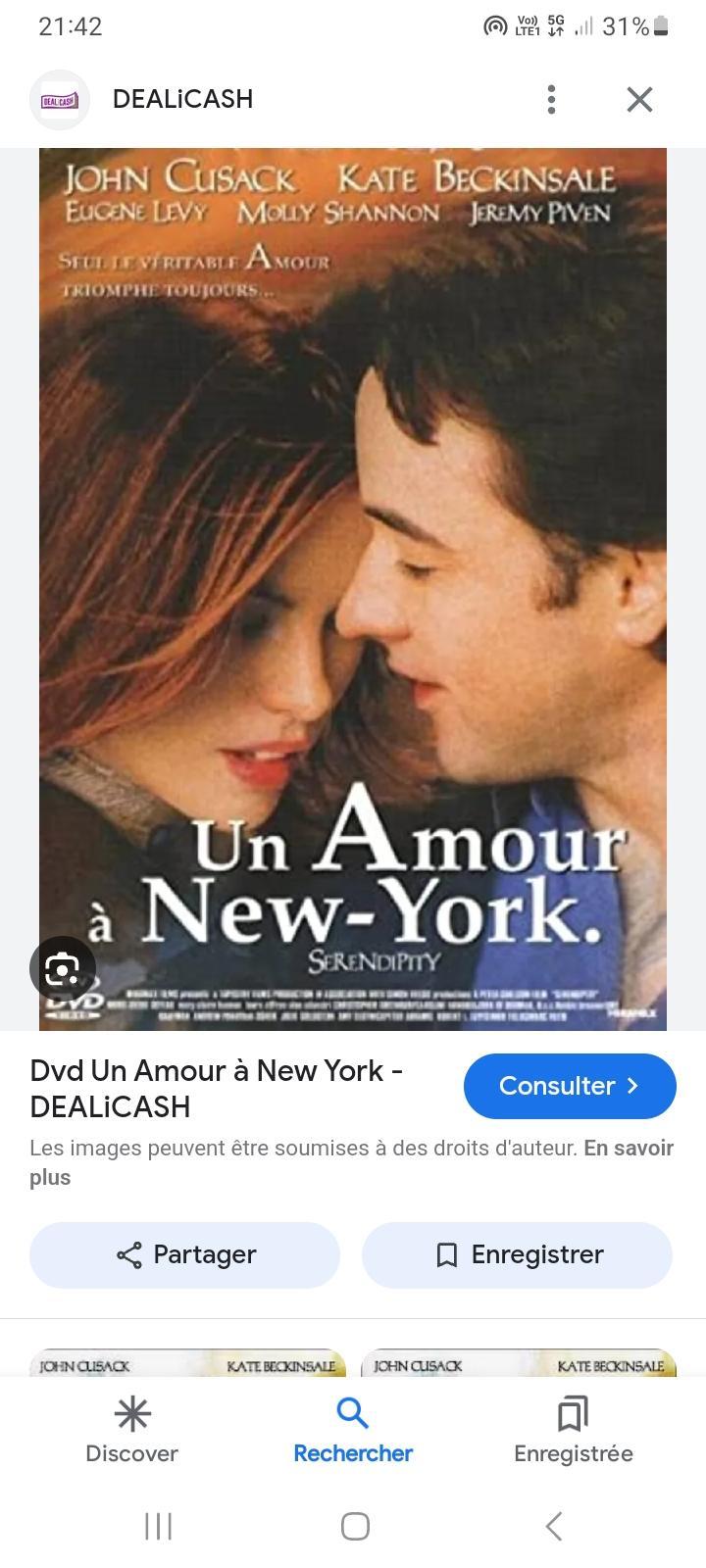 troc de troc rech dvd un amour a new york image 0