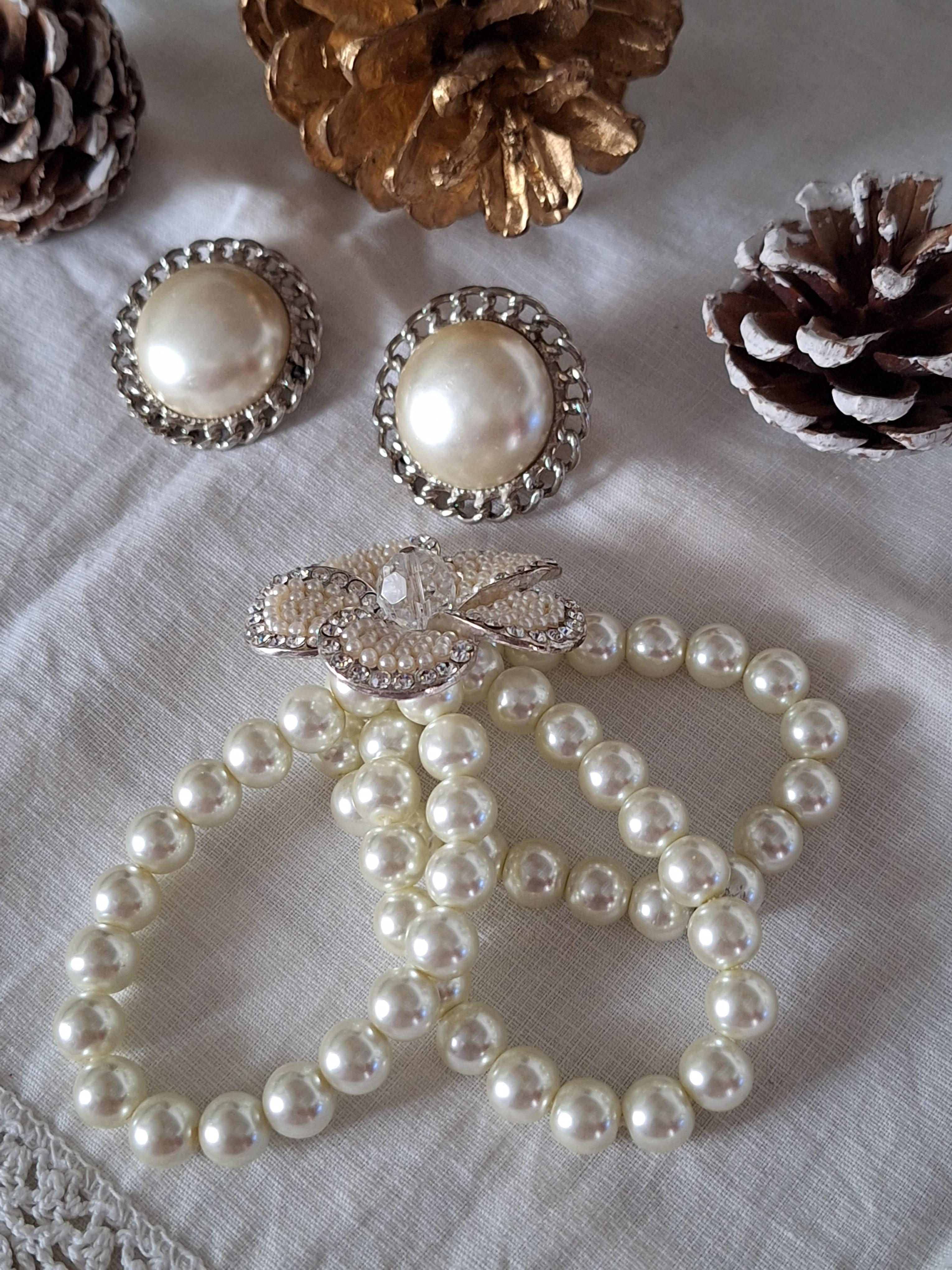 troc de troc lot 4 articles : bo vintage & bracelet perles, collier et grosse image 1