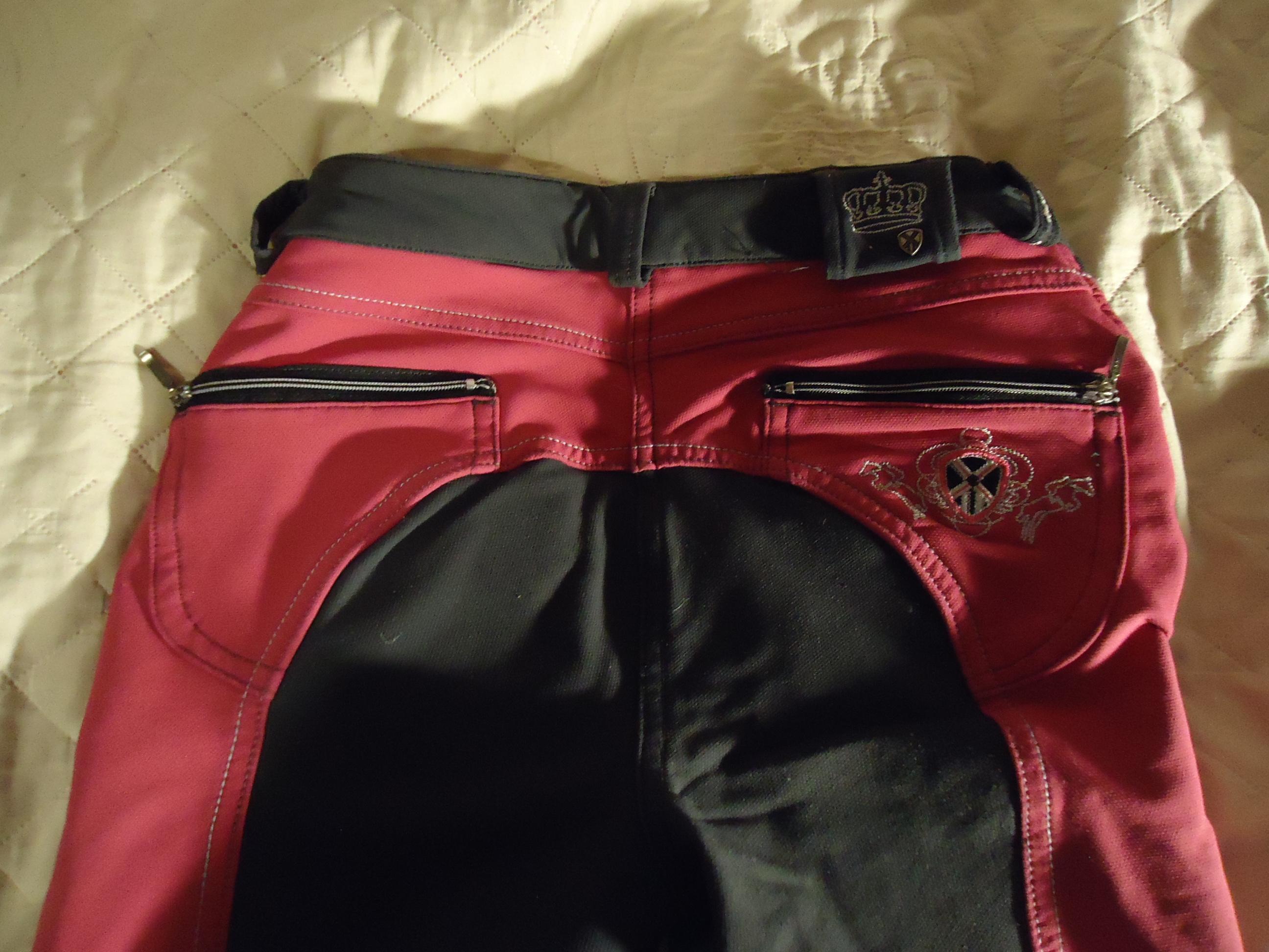 troc de troc pantalon d'équitation femme taille 34, gris et rose image 0