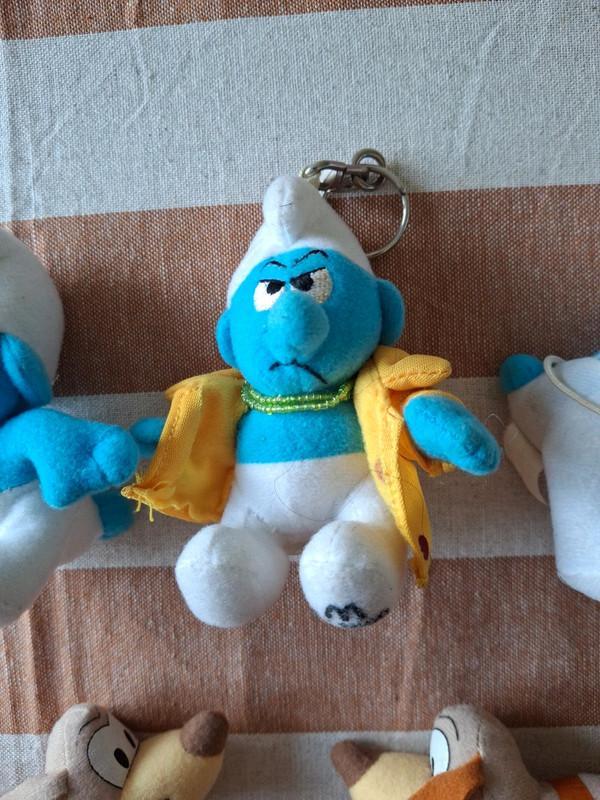 troc de troc #réservé# lot petites peluches schtroumpfs peyo mcdonald 2000 image 1