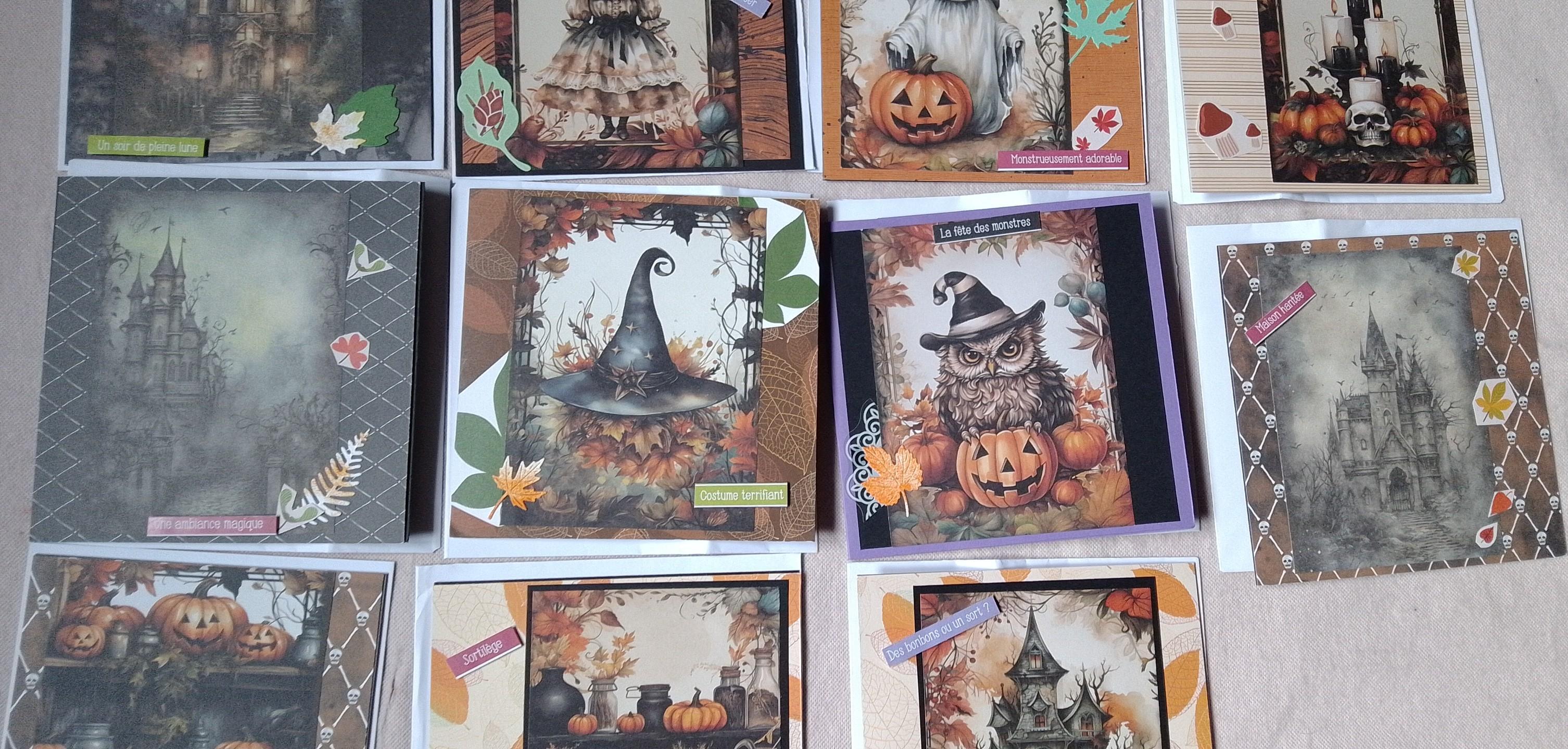 troc de troc lot 11 cartes, fait main, très bon état image 1