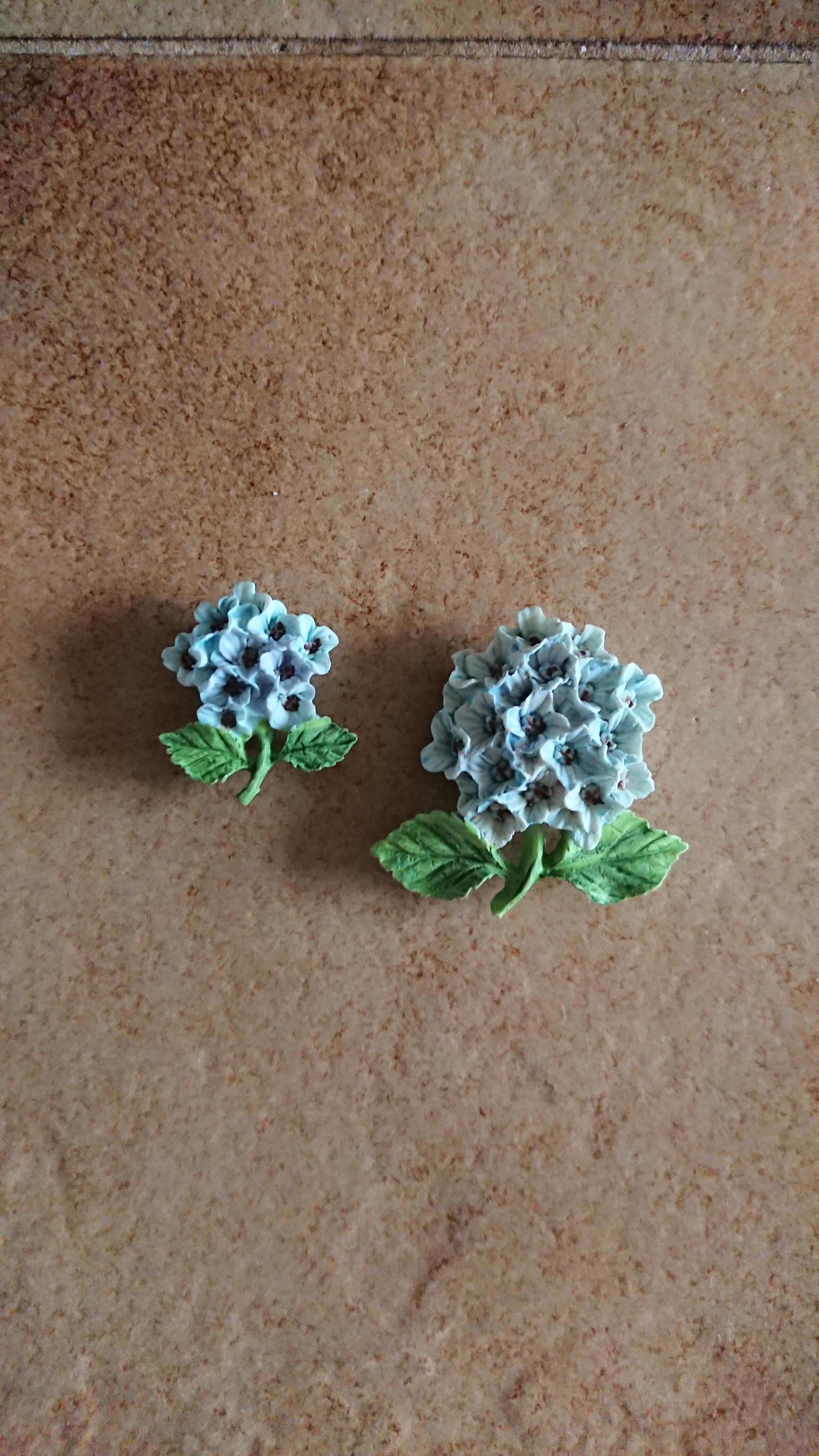 troc de troc 2 magnets fleurs bleues image 0