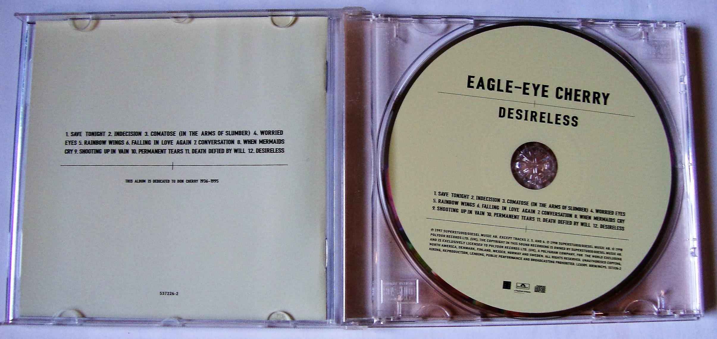 troc de troc cd album eagle-eye cherry " désireless" image 1
