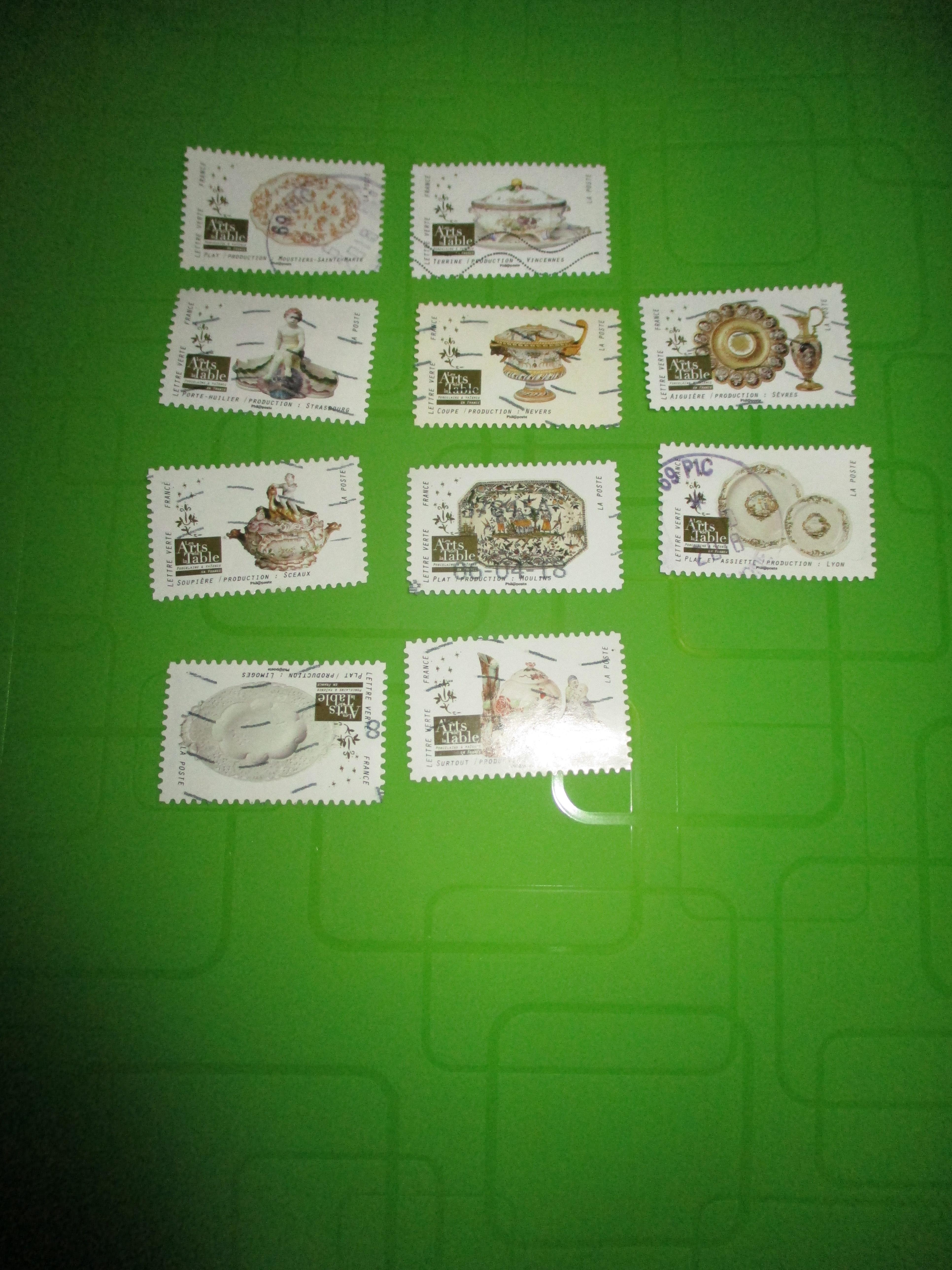 troc de troc 10 timbres arts de la table image 0