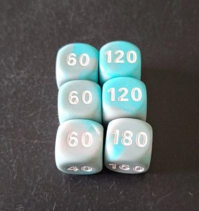 troc de troc lot 6 dés rpg marqueur de dégâts image 0