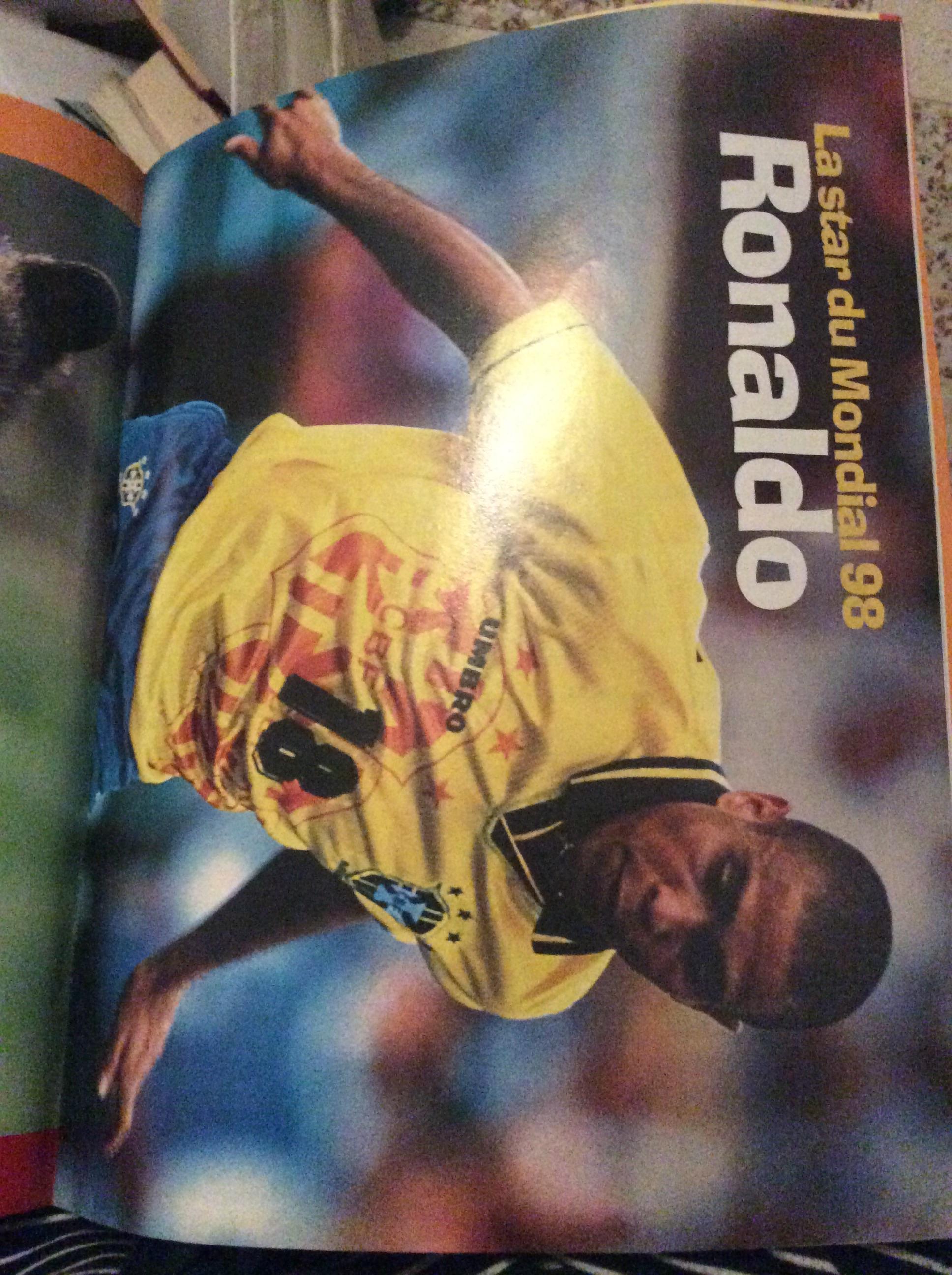 troc de troc revue okapi juin 98special mondial avec poster ronaldo image 1