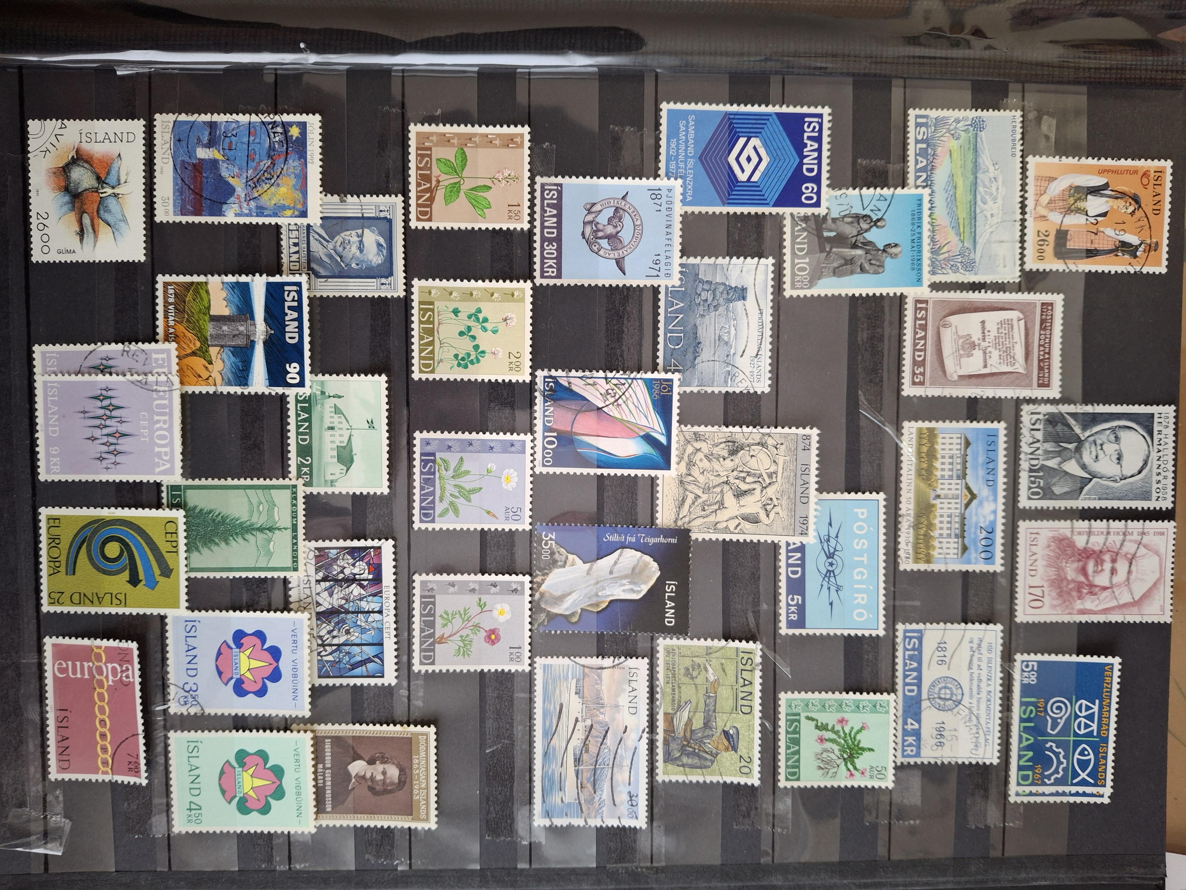 troc de troc timbres oblitérés d'islande iceland image 1