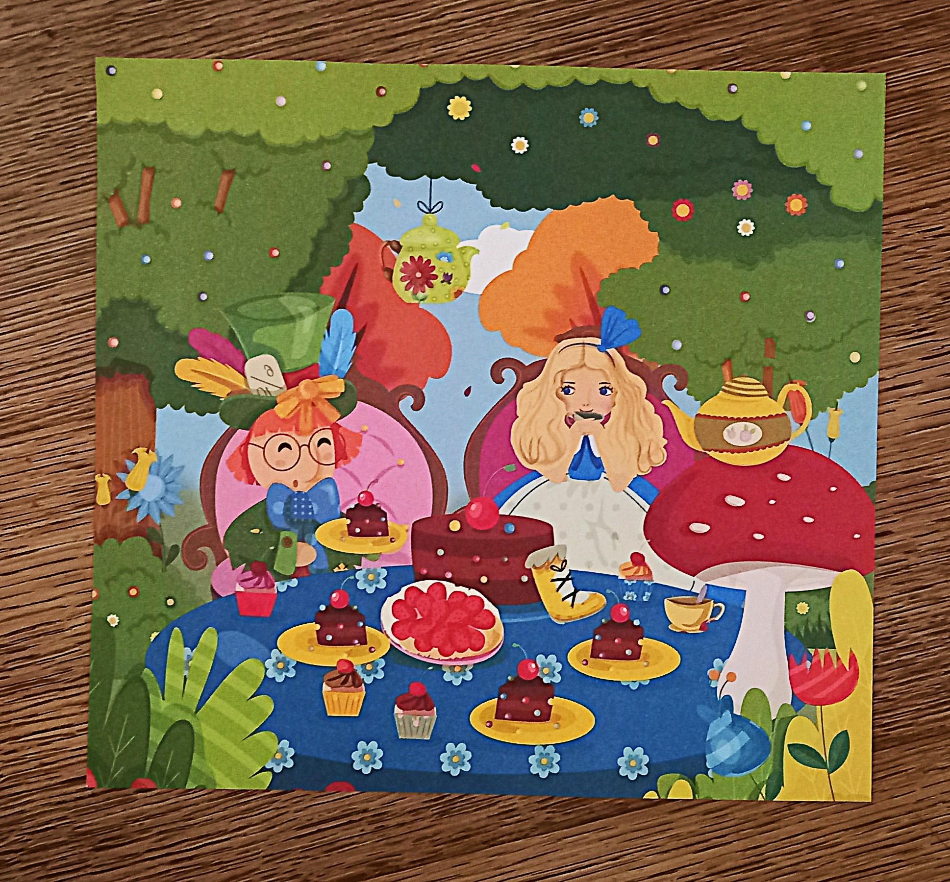 troc de troc affichette "alice au pays des merveilles". image 0