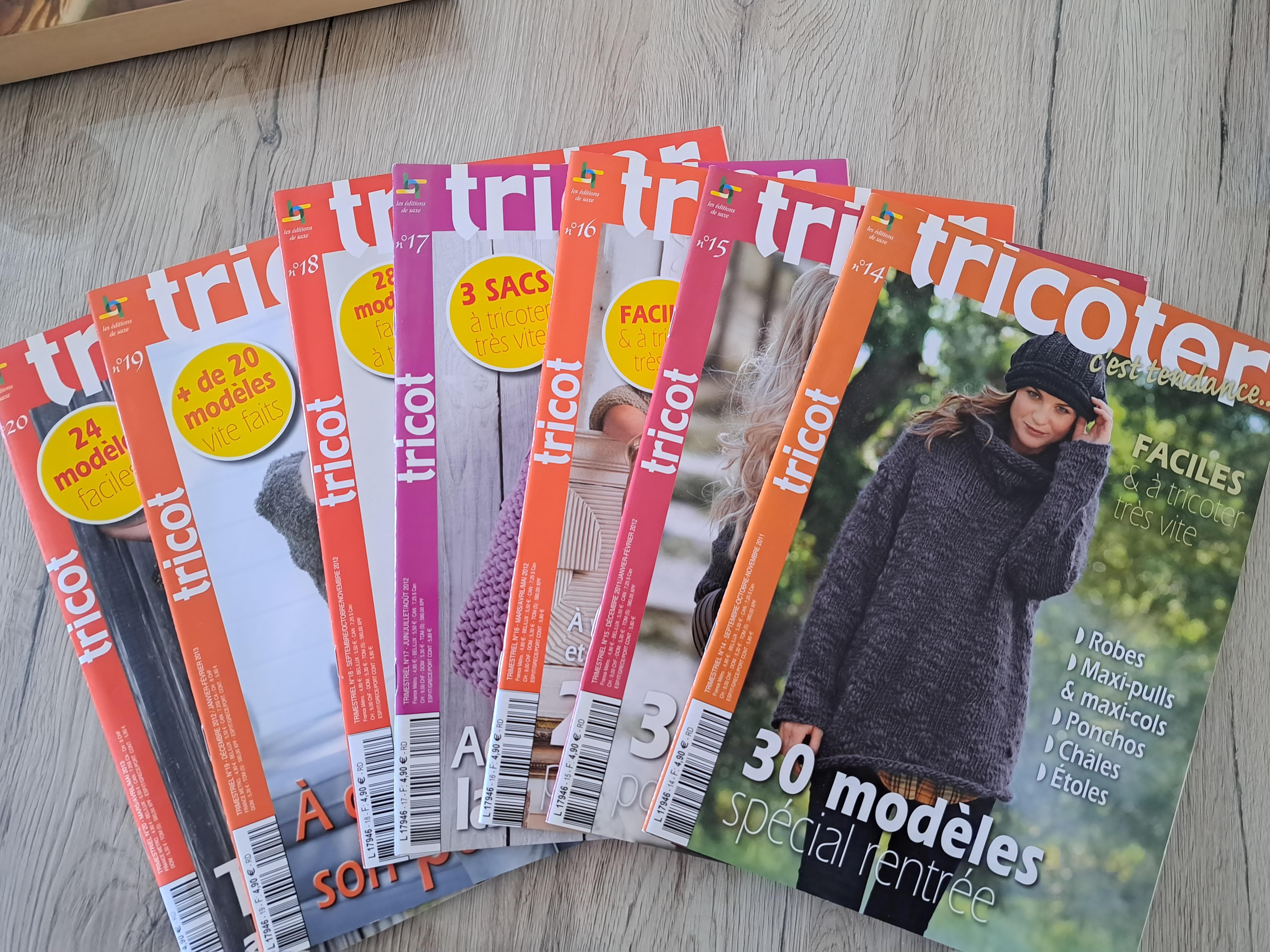 troc de troc lot 7 magazines  "tricoter" image 0
