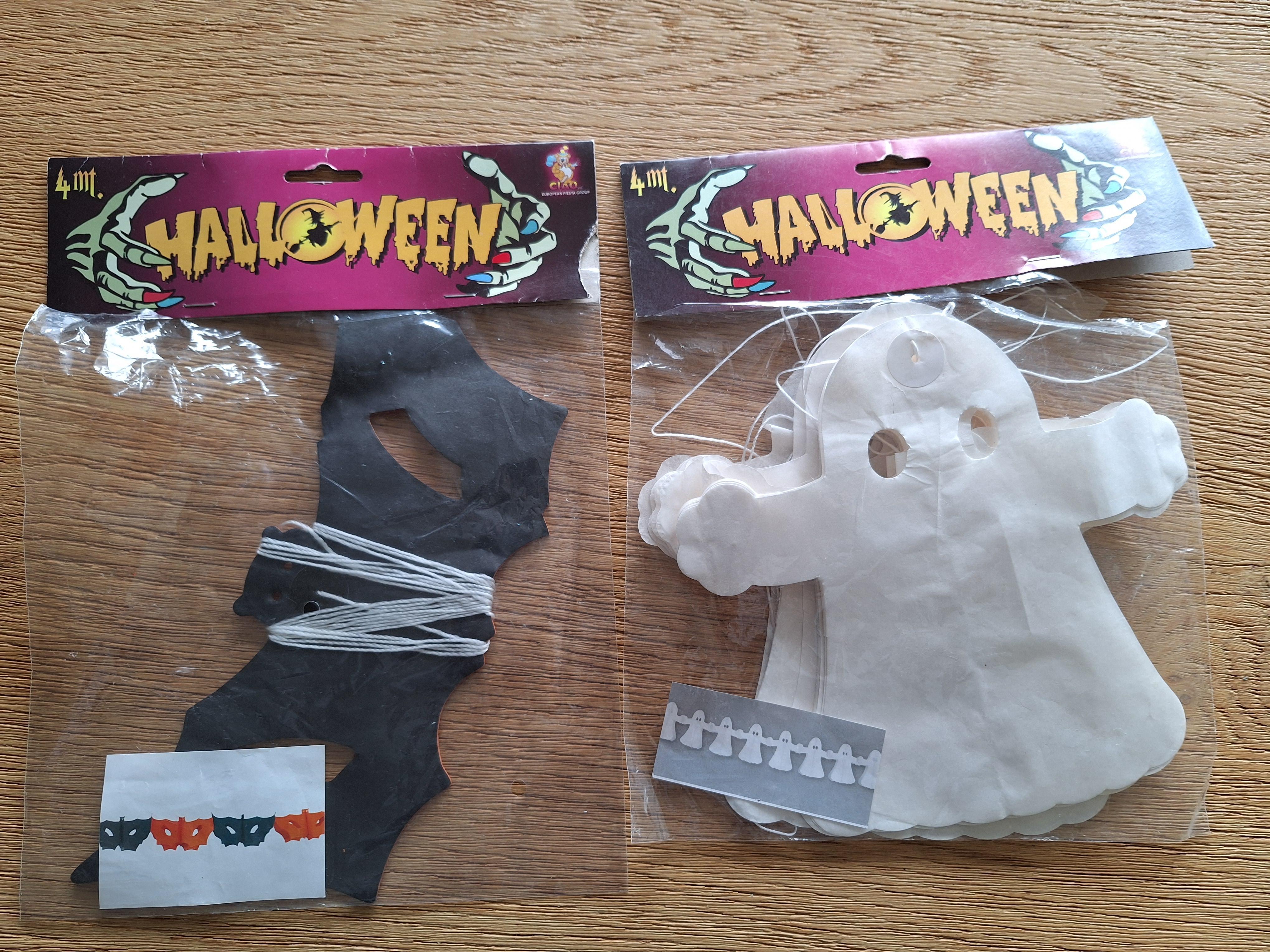 troc de troc 2 guirlandes de 4 mètres en papier halloween neuves image 0