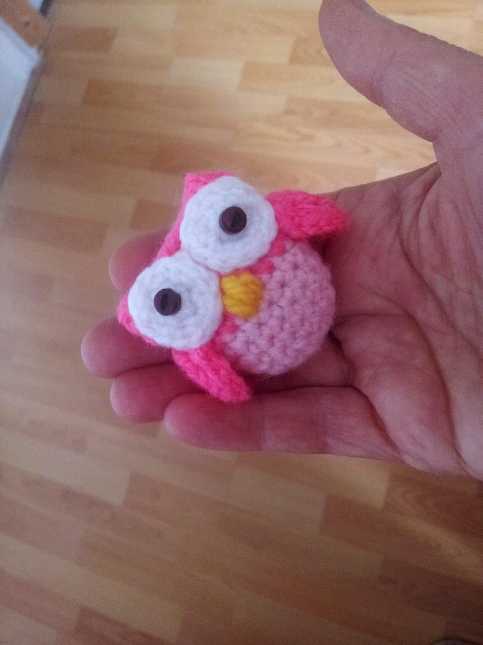 troc de troc mini hibou au crochet fait main #2 image 1