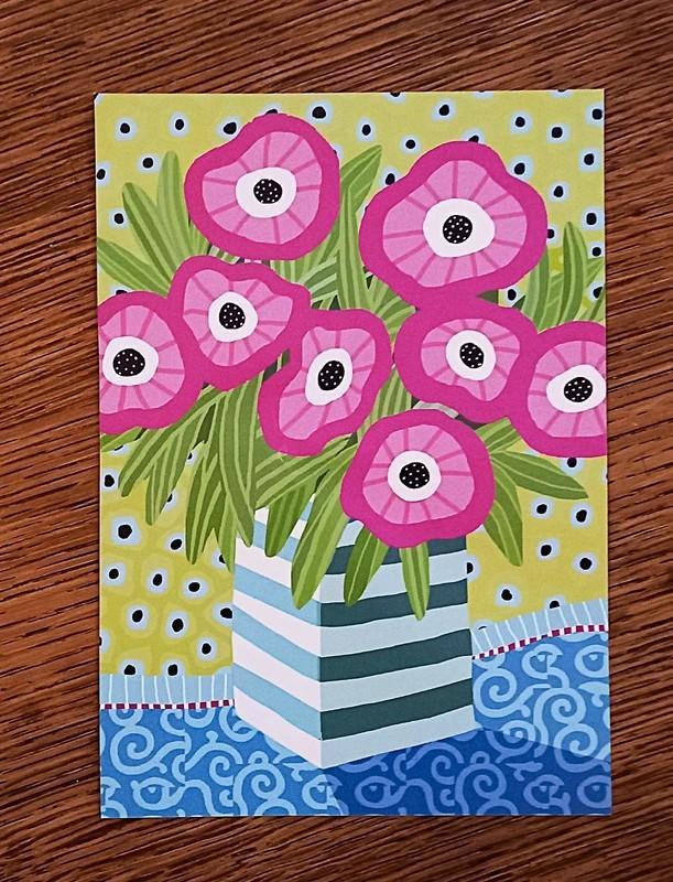 troc de troc carte postale "fleurs dans le vase". image 0