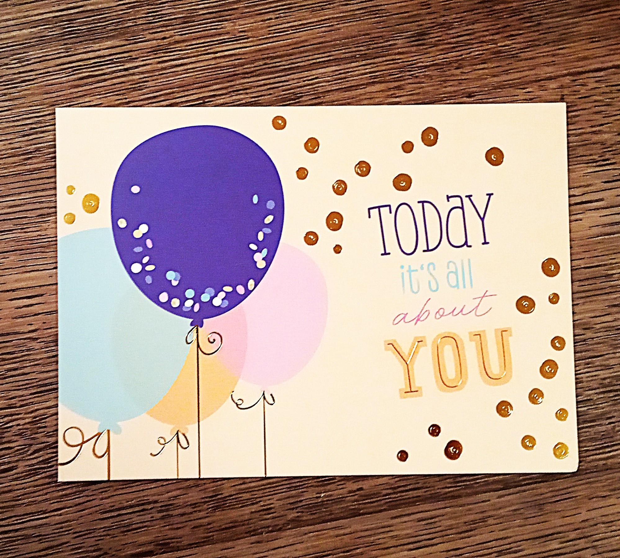 troc de troc carte postale "today, it's all about you". image 0