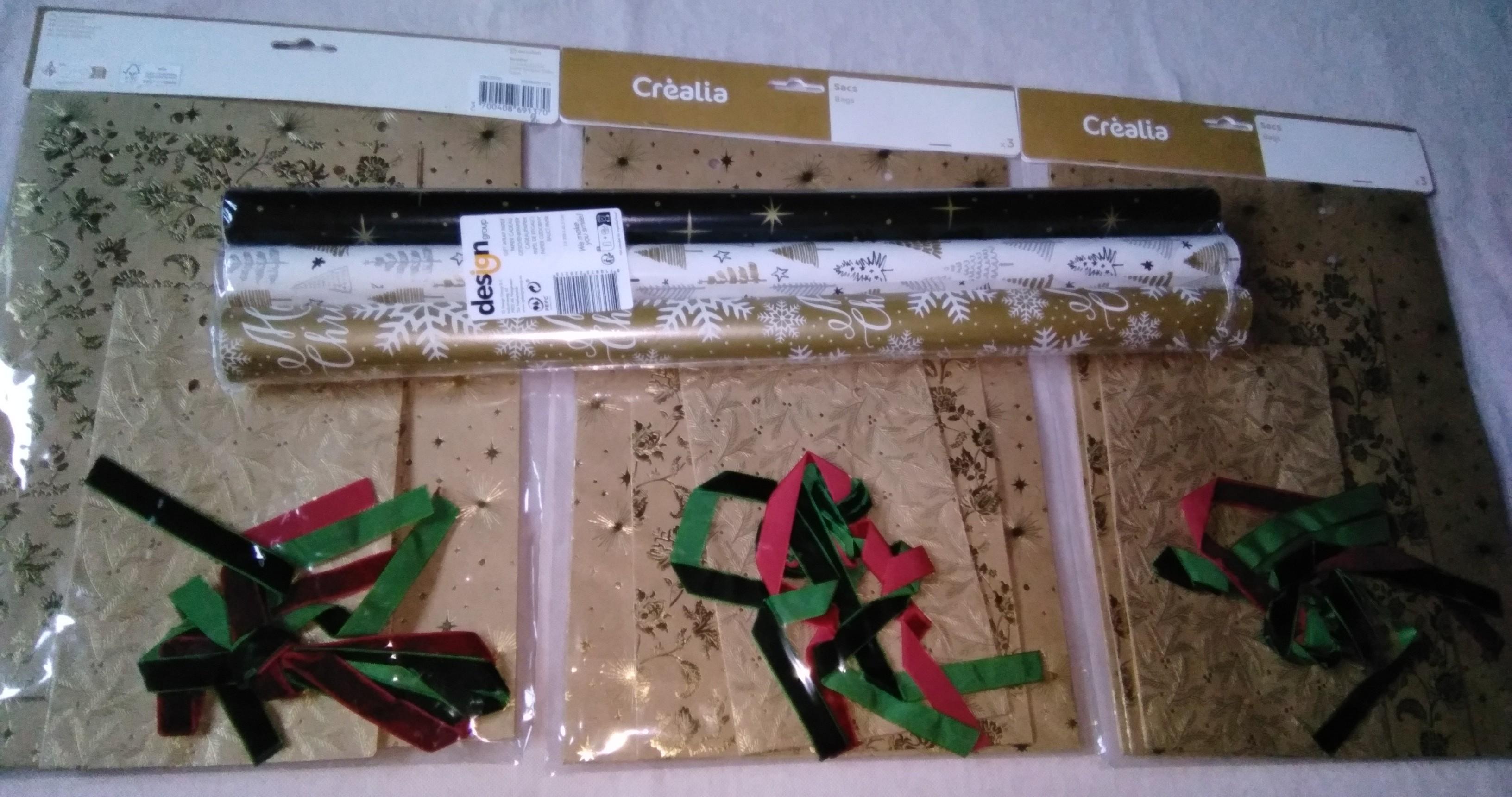 troc de troc lot emballage cadeaux, noël neuf image 0