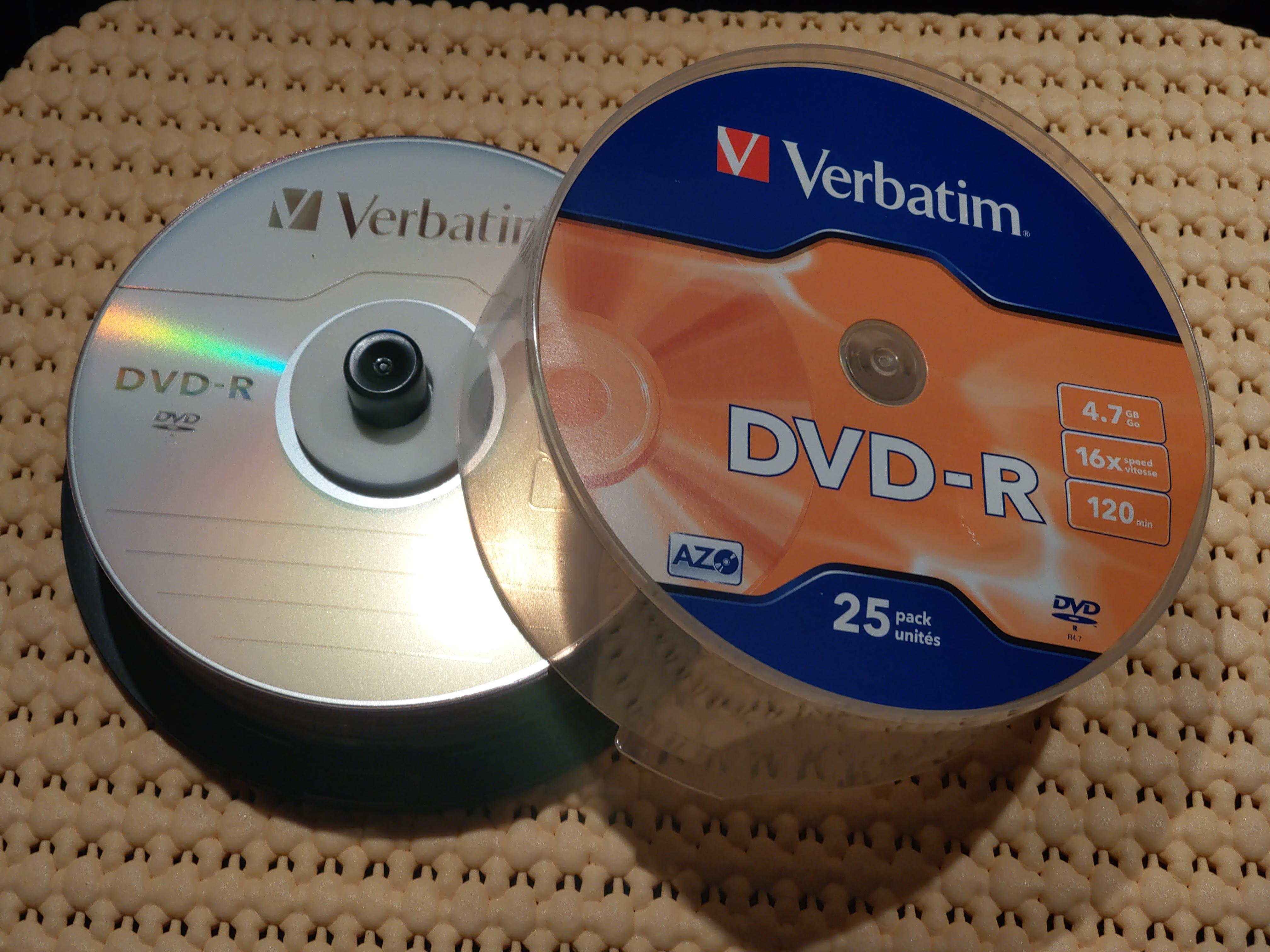 troc de troc donne un lot de 22 dvd-r verbatim (4.7 gb - 120 mn) image 2