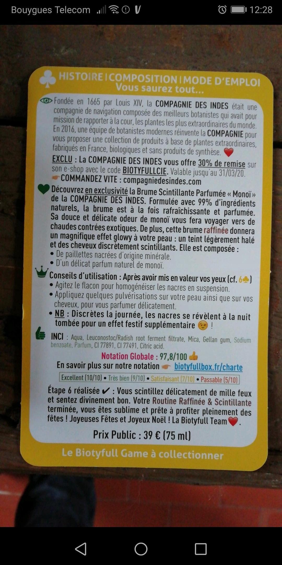 troc de troc brume parfumée biotyfull image 1