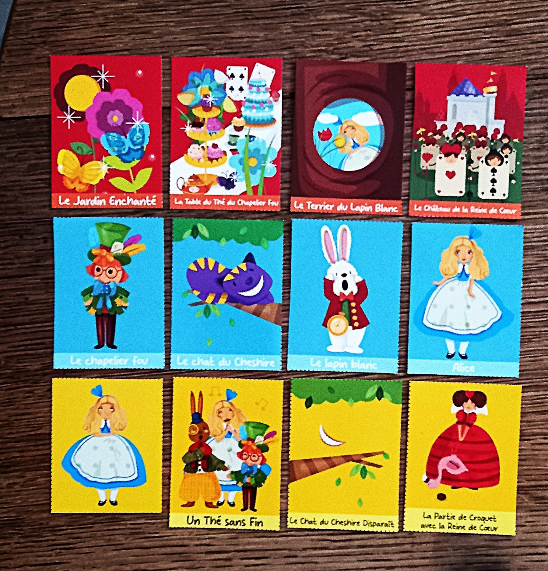 troc de troc mini-cartes de jeu "alice au pays des merveilles". image 0