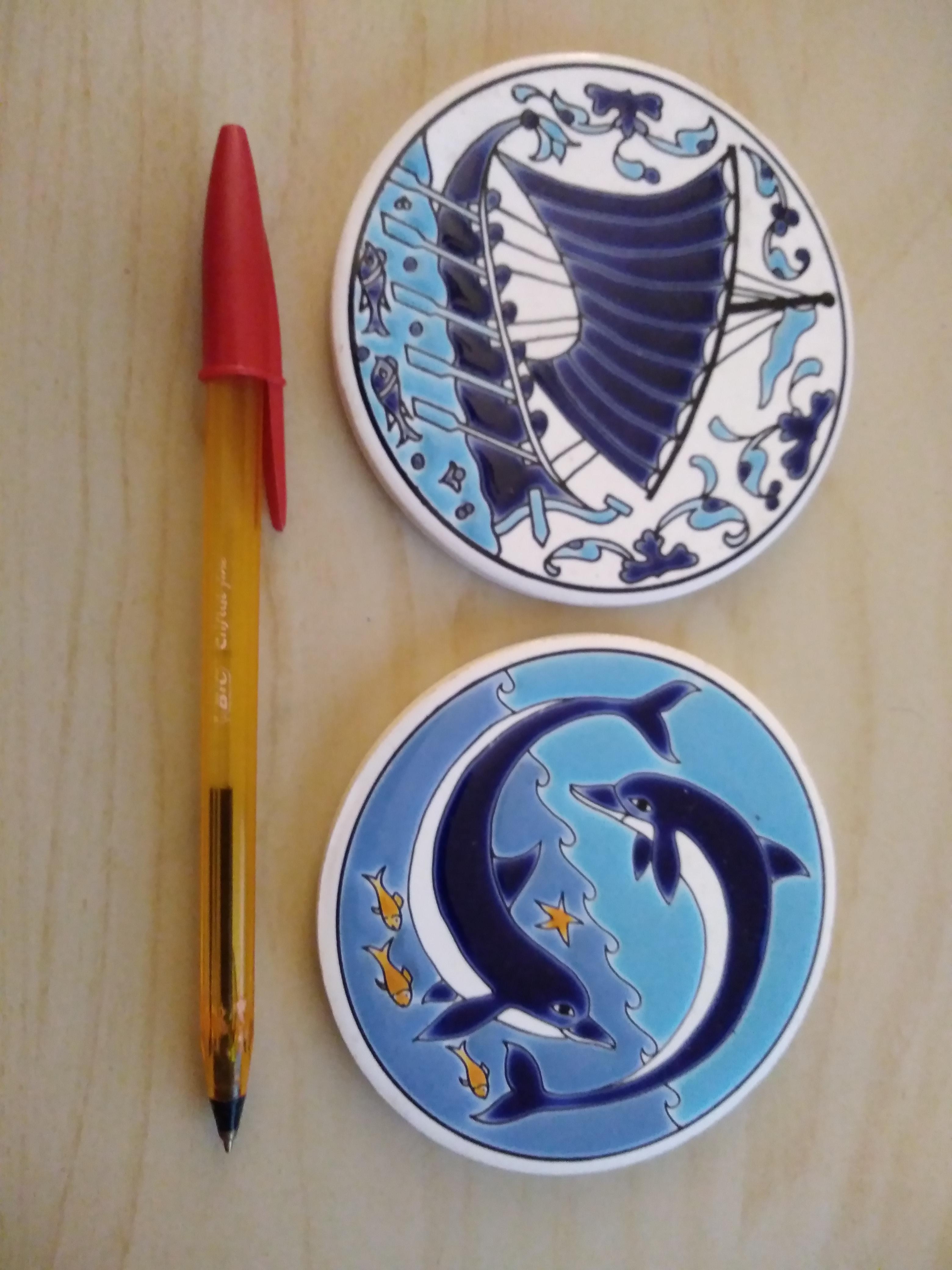troc de troc résa calinou 02 / 2 petits dessous de plat céramique image 0