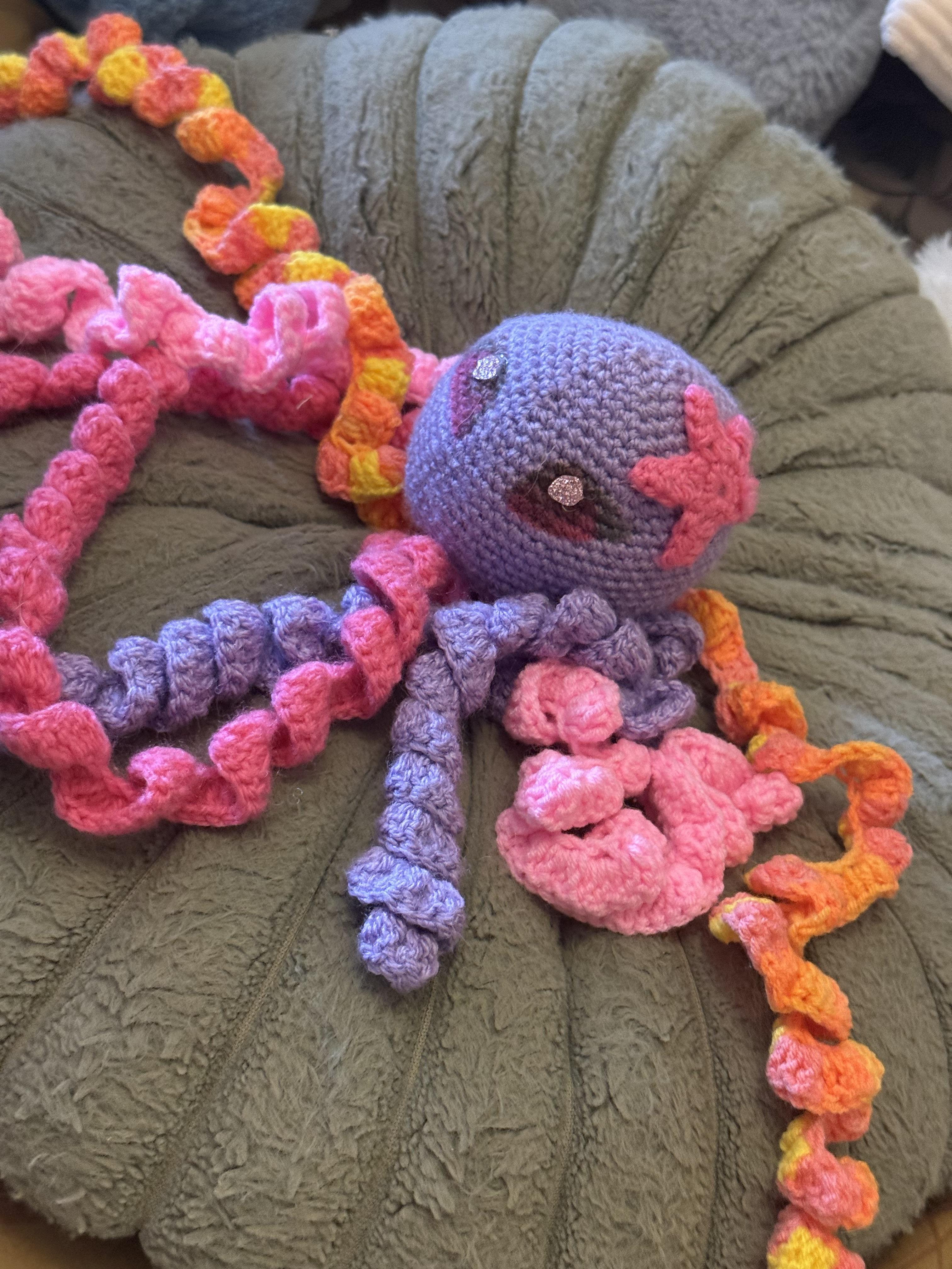troc de troc pieuvre peluche artisanal image 1