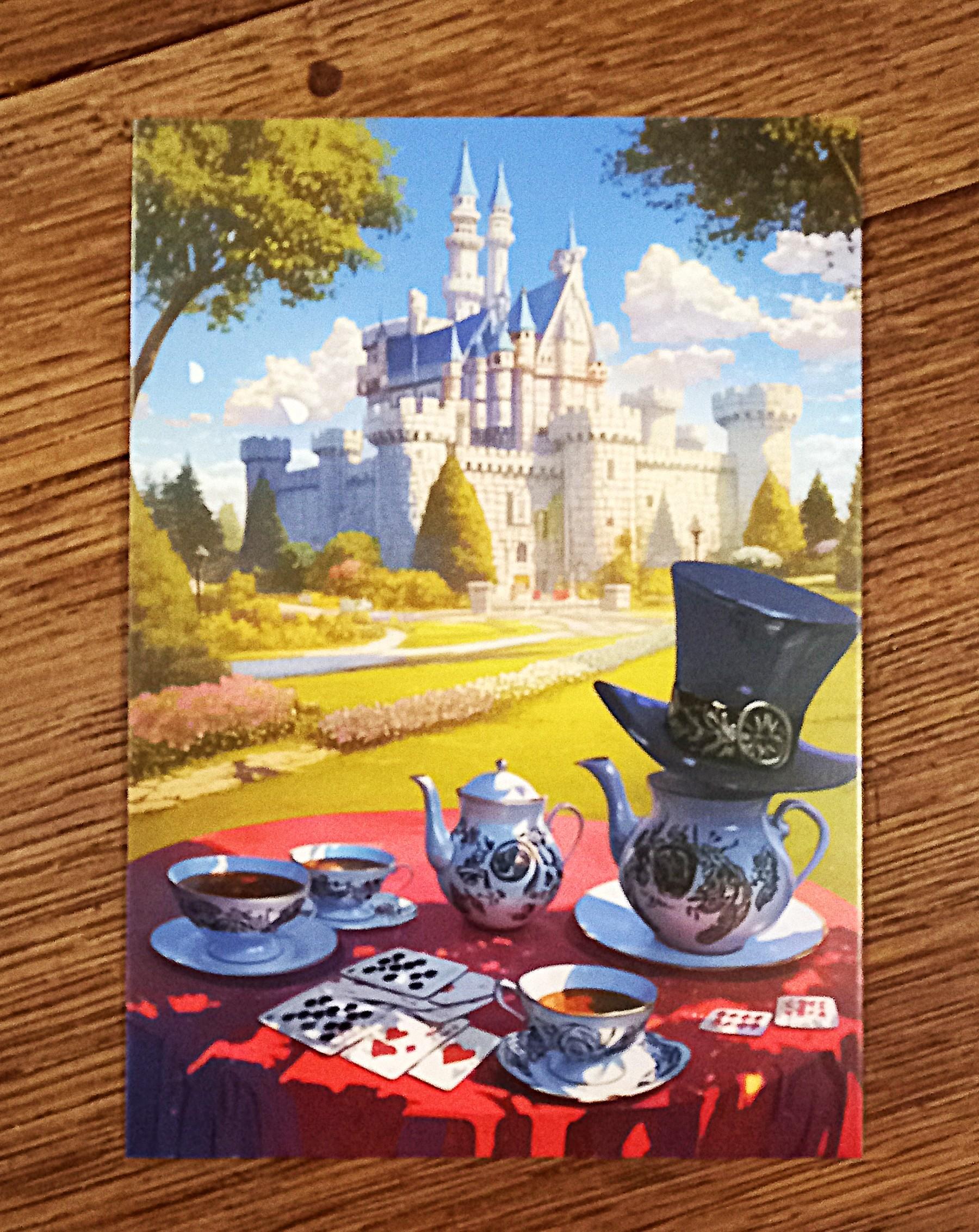 troc de troc carte postale "décor d'alice au pays des merveilles". image 0