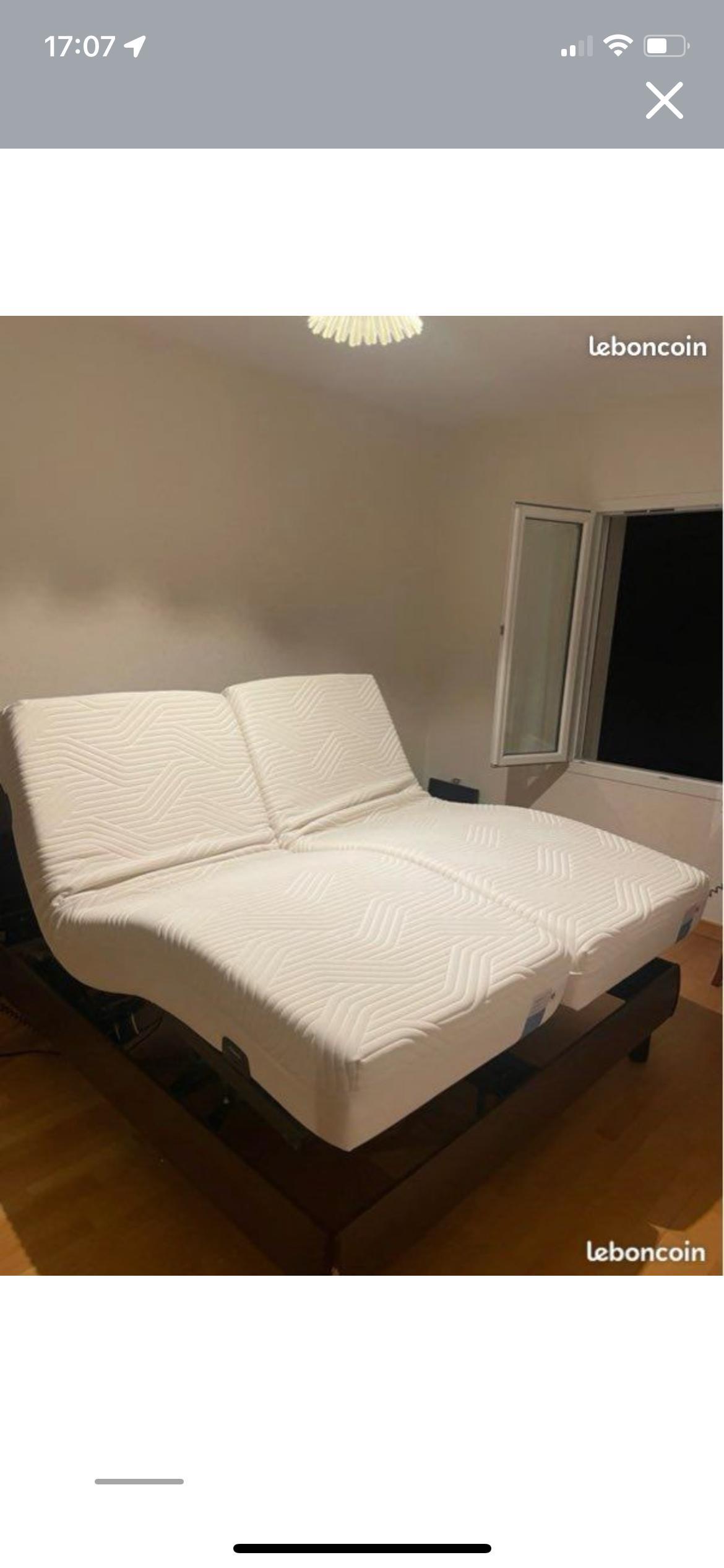 troc de troc sommier électrique avec matelas image 1