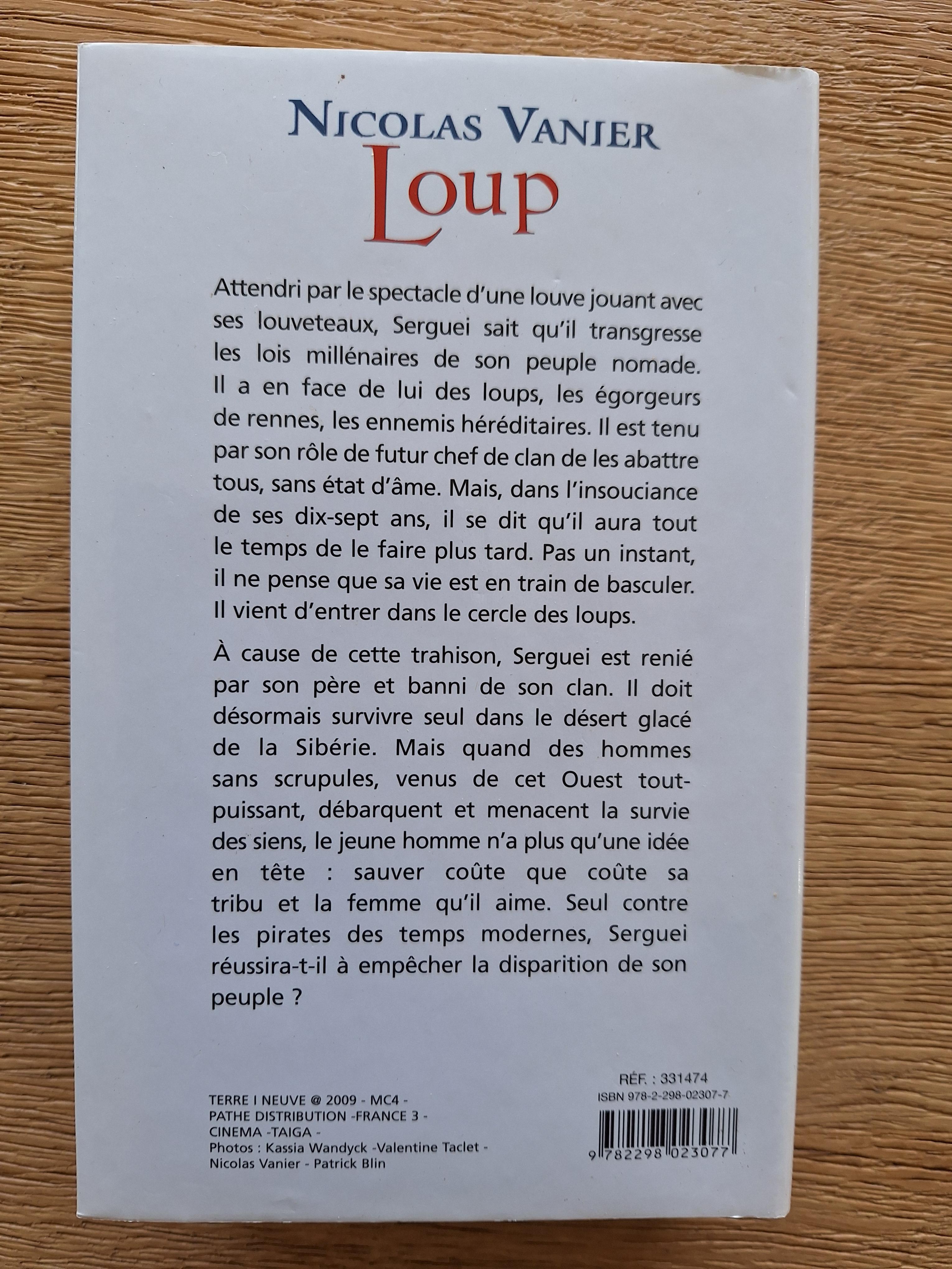 troc de troc livre loup - nicolas vanier image 1