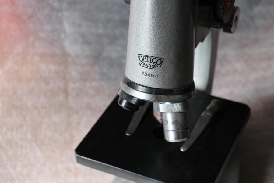troc de troc microscope optico paris vintage image 2