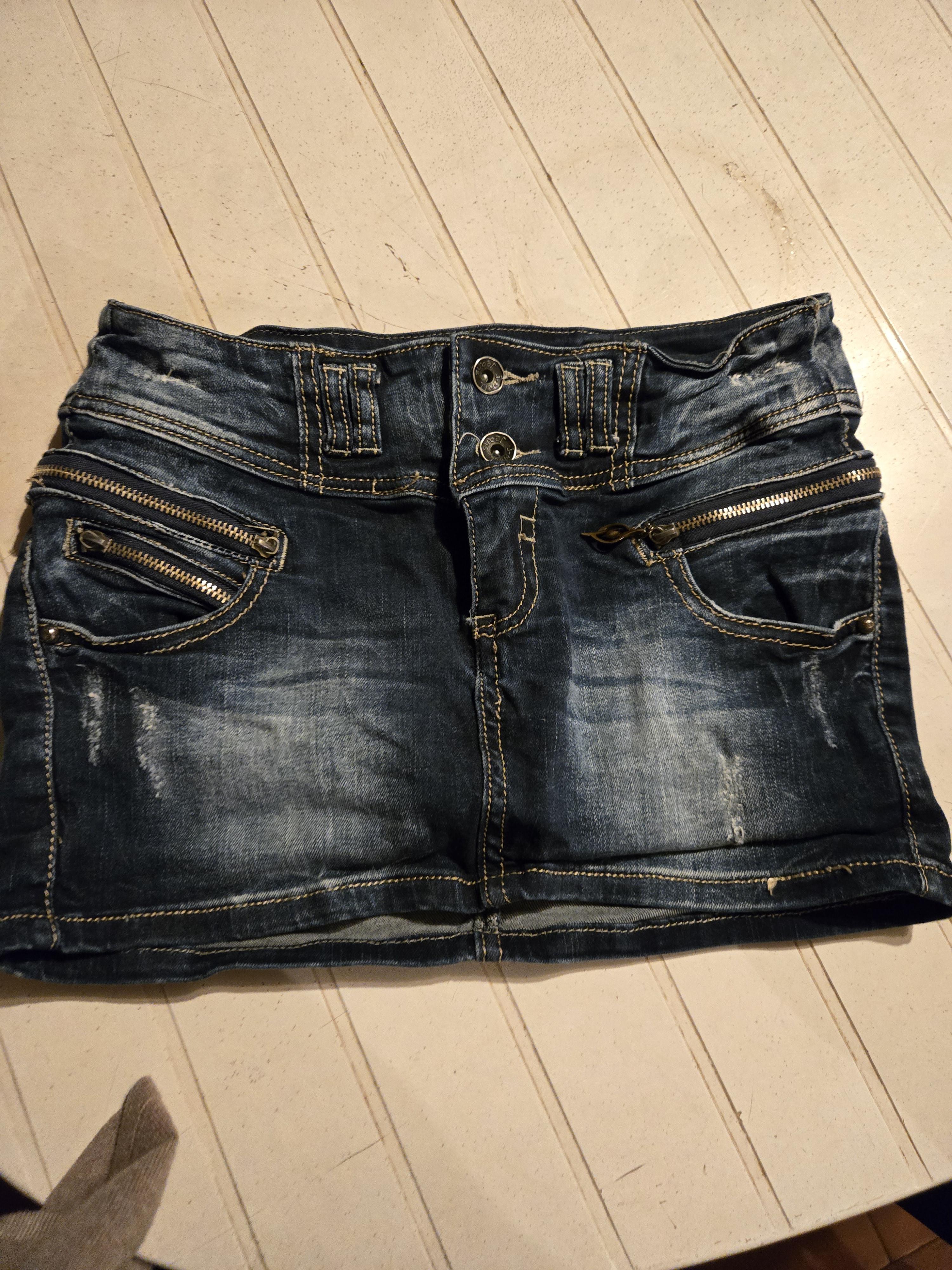 troc de troc mini jupe jeans image 0