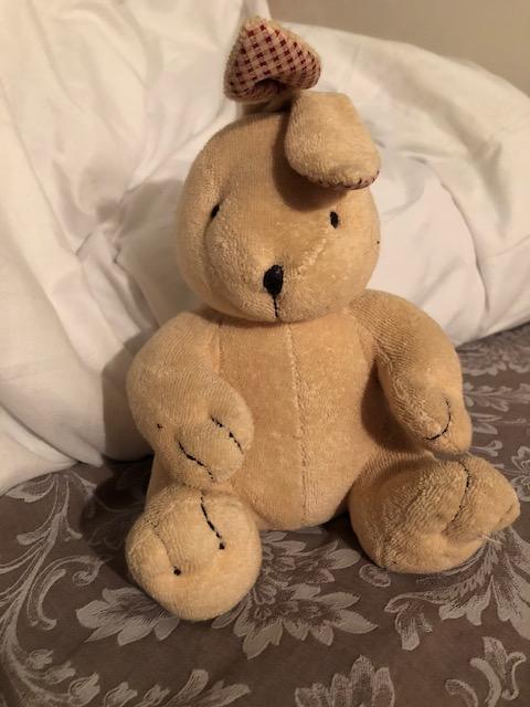 troc de troc peluche lapin 17cm assis (sans les oreilles) image 0