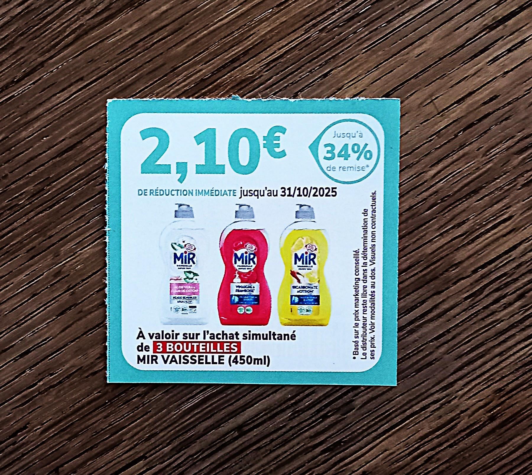 troc de troc bon de réduction mir vaisselle. image 0