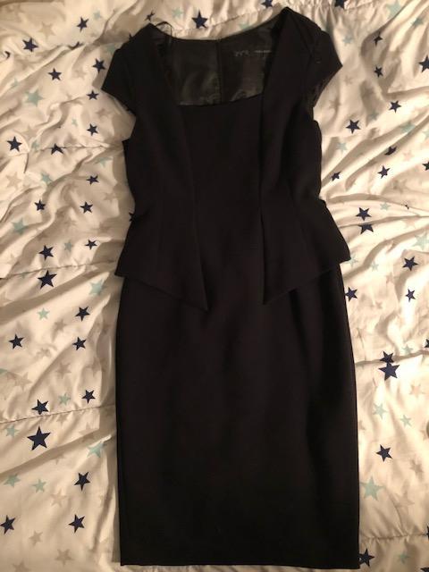 troc de troc (réservé) robe cintrée noire taille m zara image 0