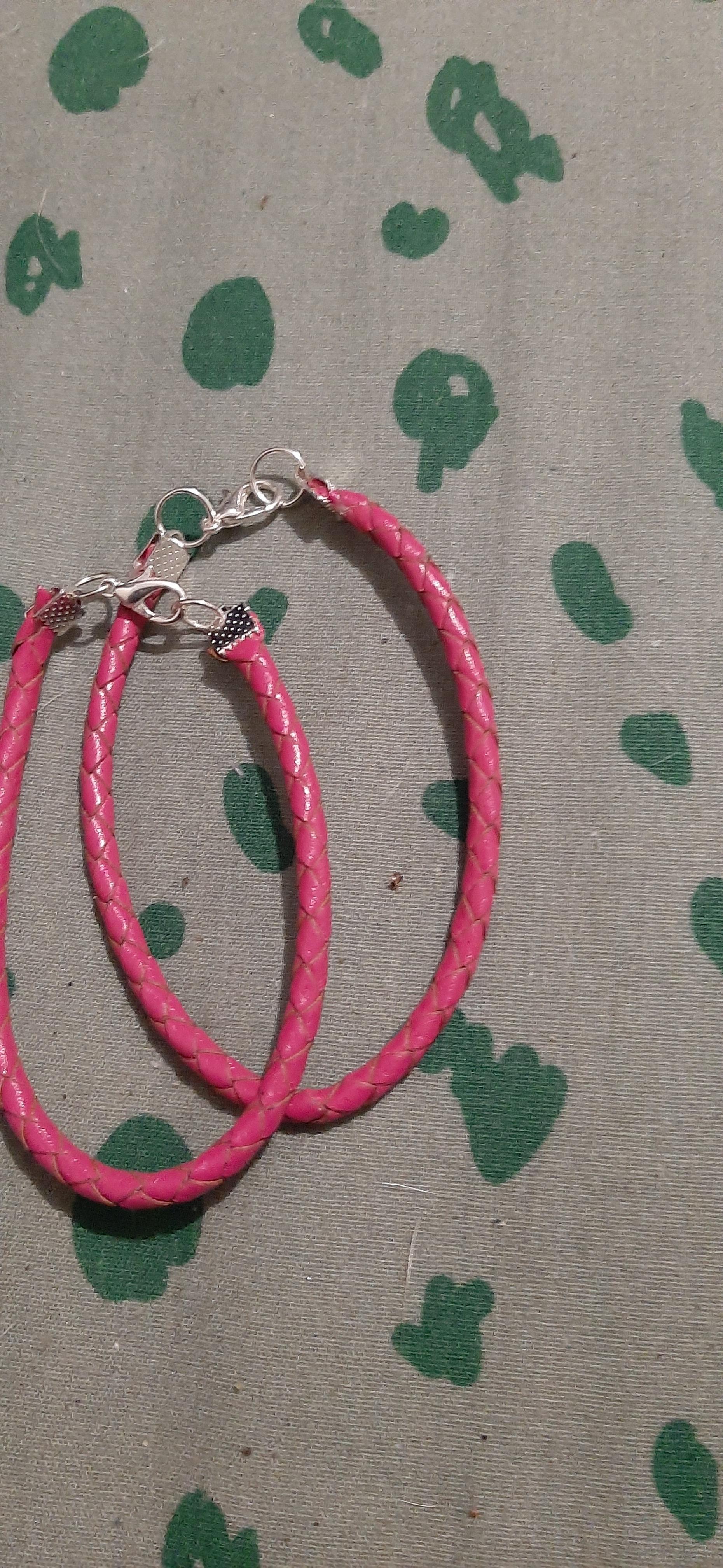 troc de troc reserve 2 bracelets cuir rose image 0