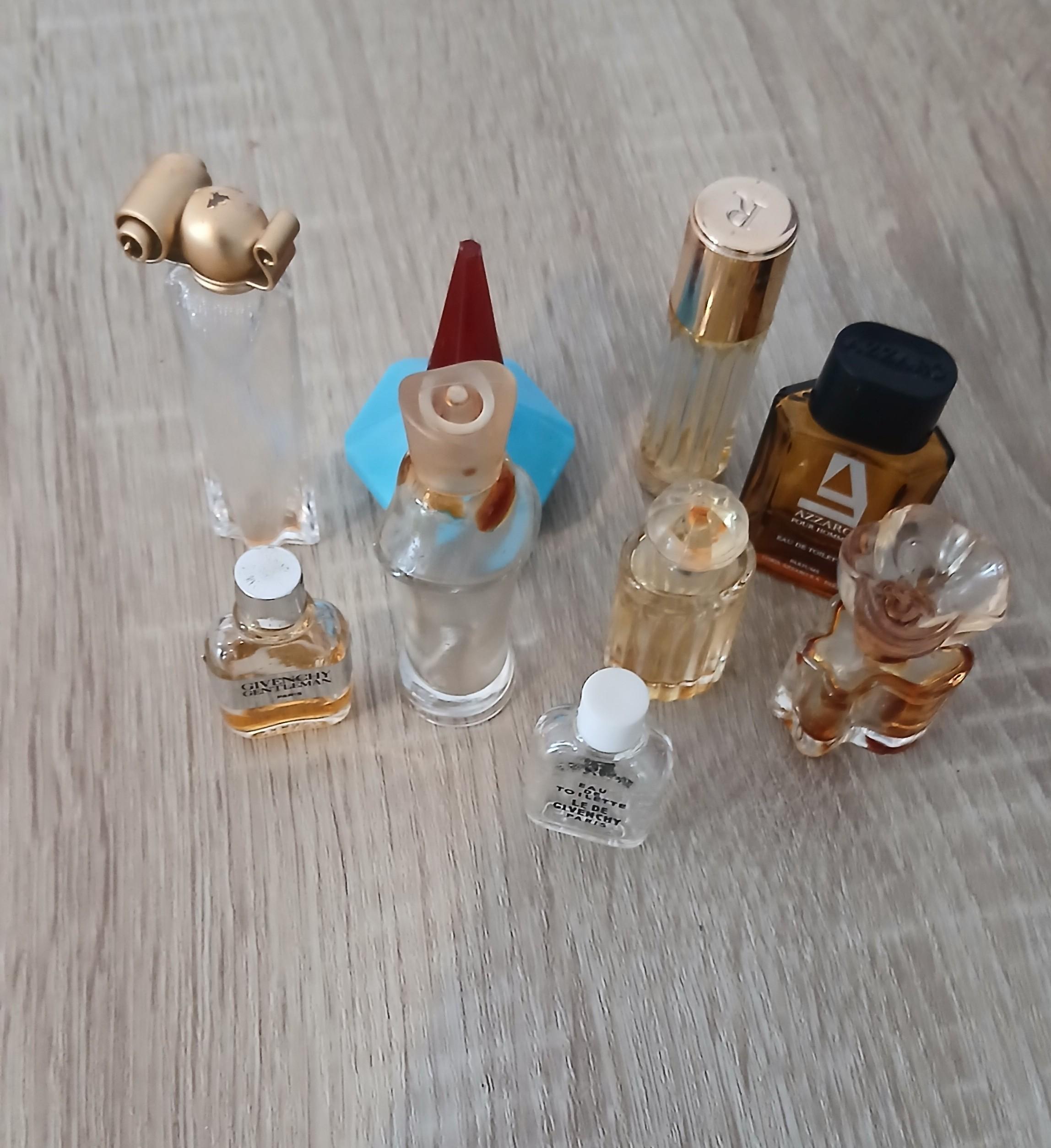 troc de troc reserver fidji  lots de petites bouteilles de parfums vide image 0