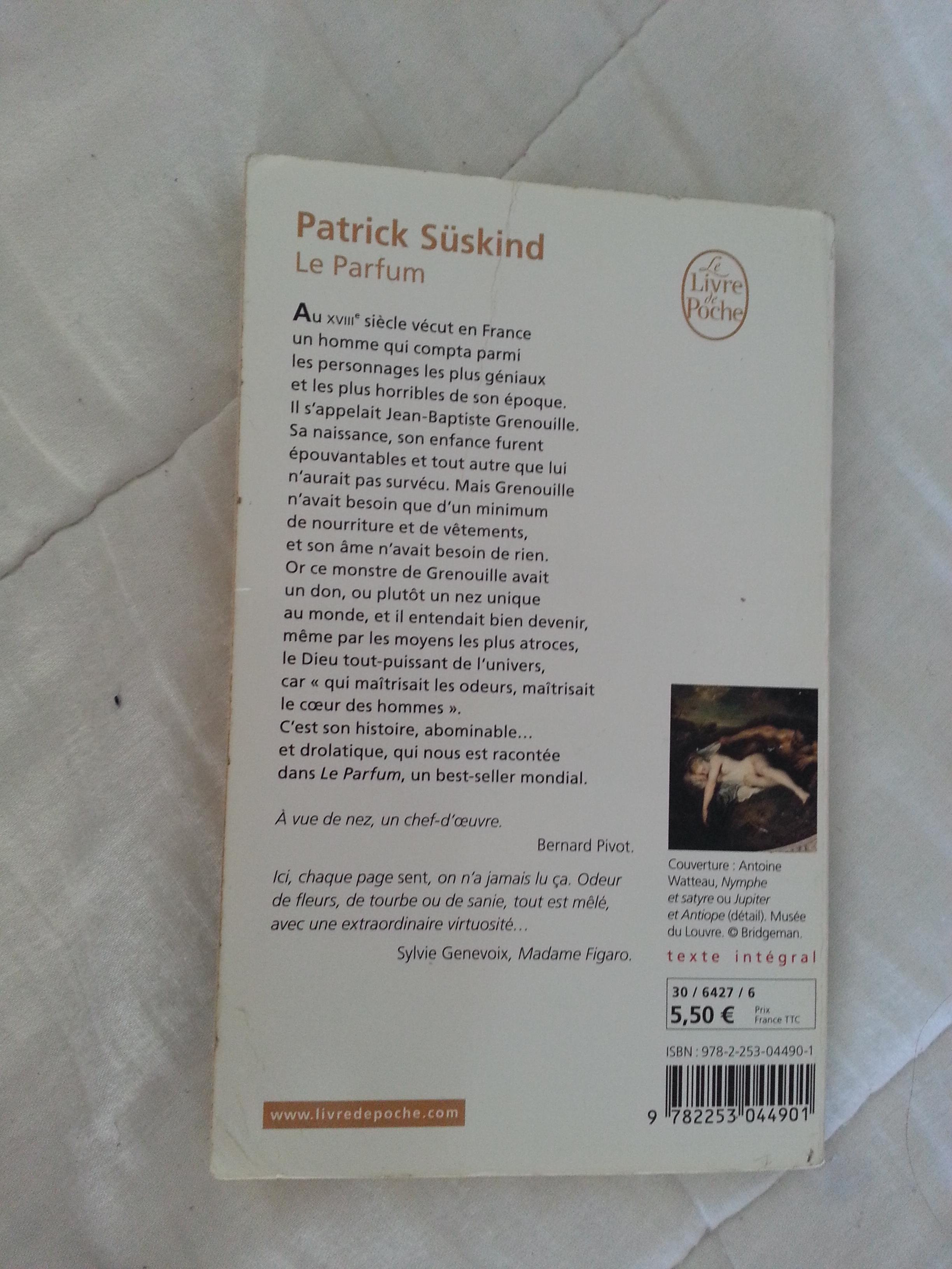 troc de troc le parfum de patrick sÜskind - livre de poche image 1