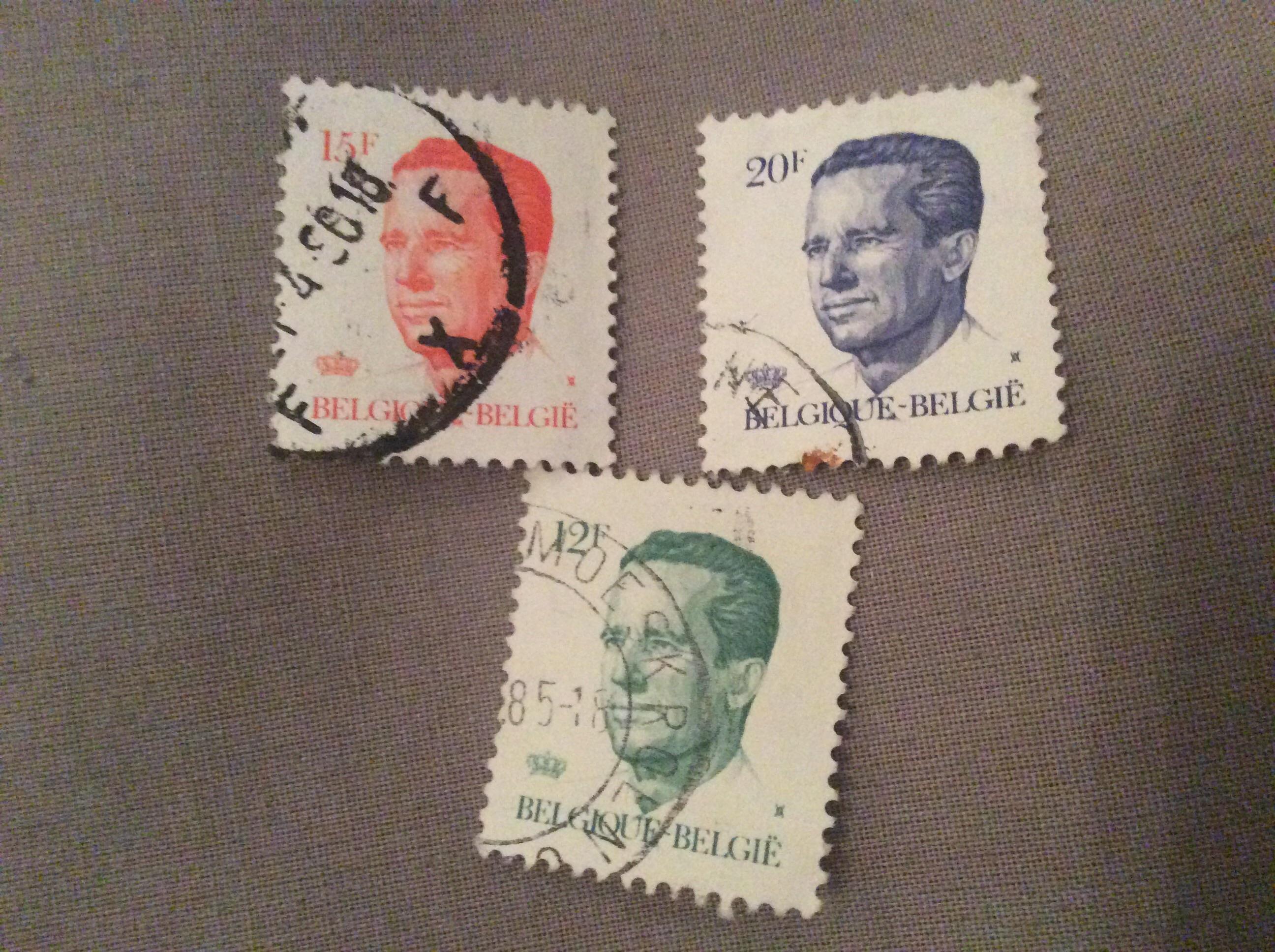 troc de troc 3 timbres belges image 0