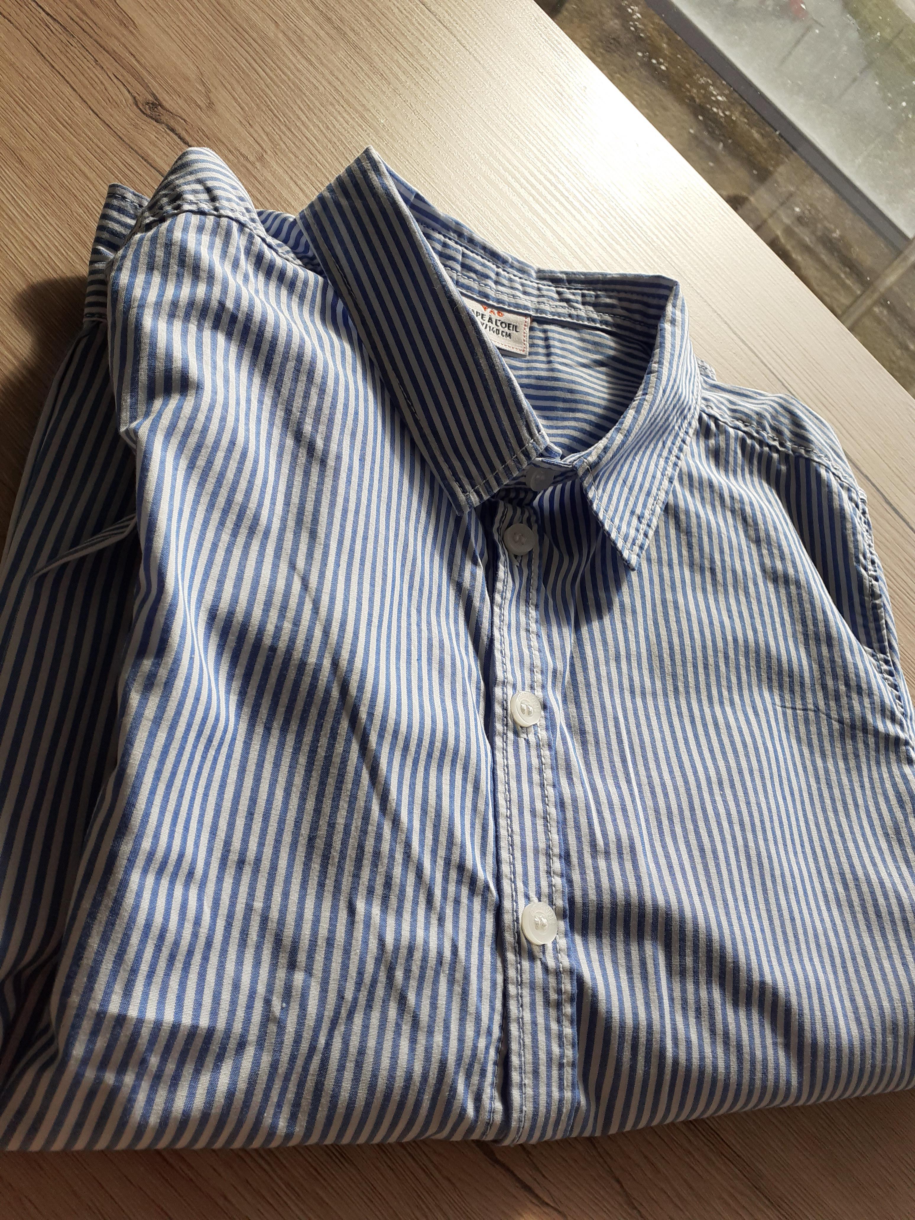 troc de troc chemise rayures bleu/blanc 10 ans image 0