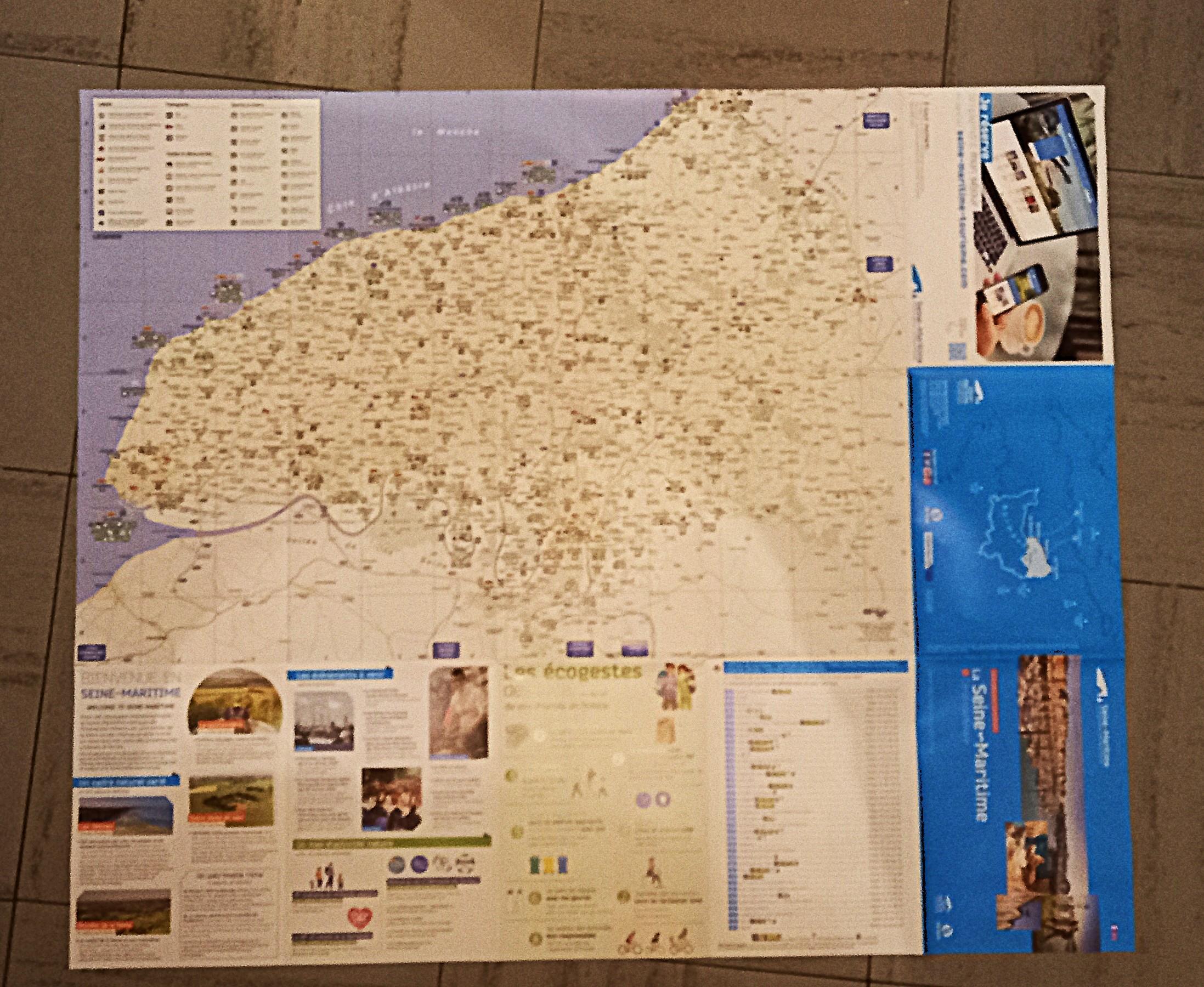 troc de troc carte touristique de la seine-maritime. image 1