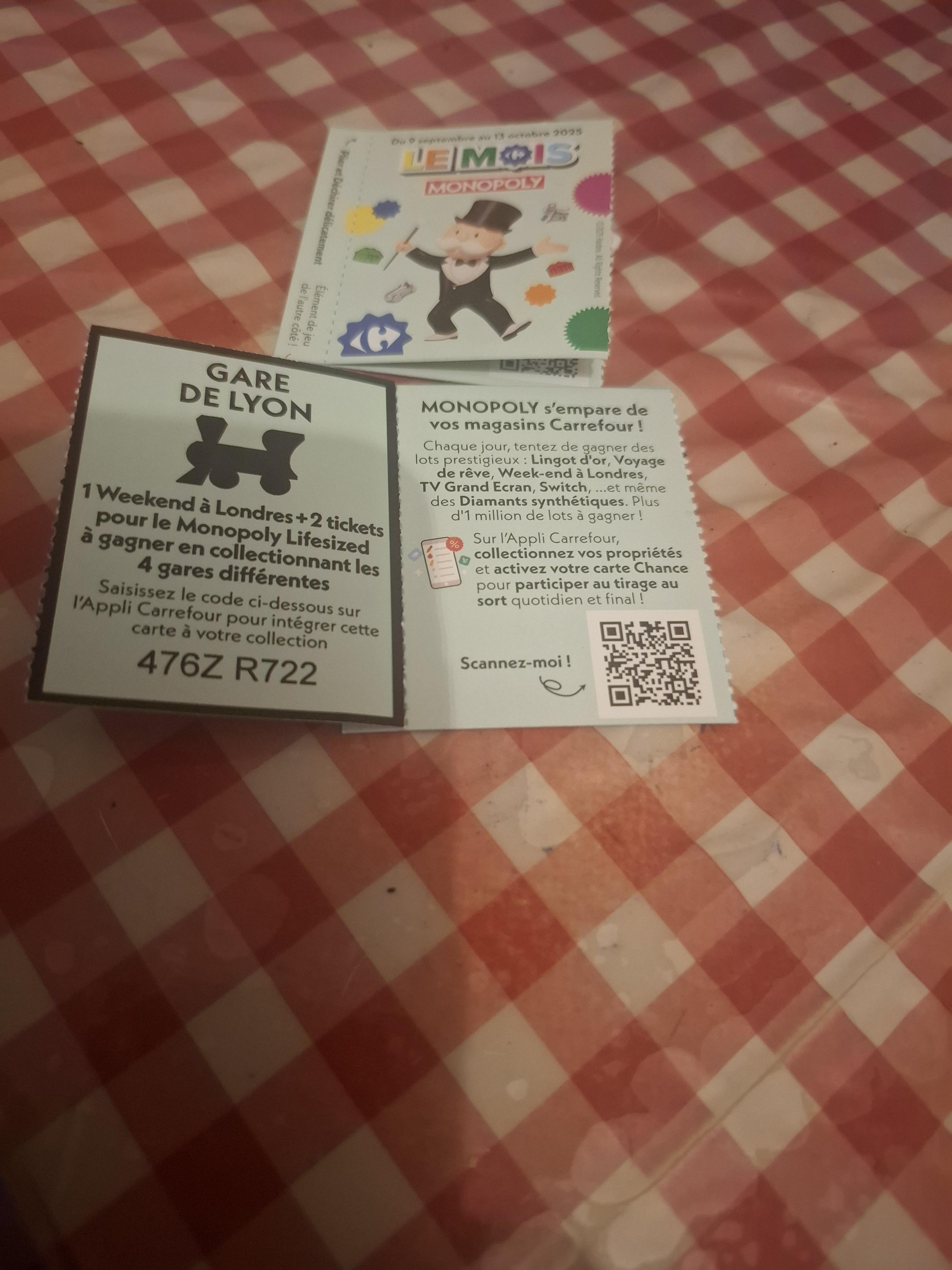 troc de troc carte jeu monopoly carrefour image 0