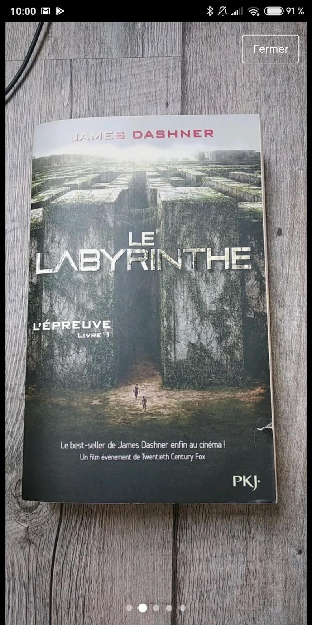 troc de troc lot de 4livres de la saga "le labyrinthe" image 1