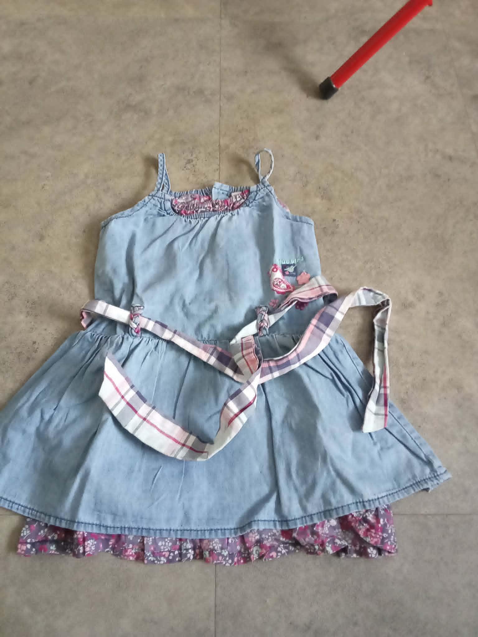 troc de troc robe bleu avec ceinture 1 an image 0