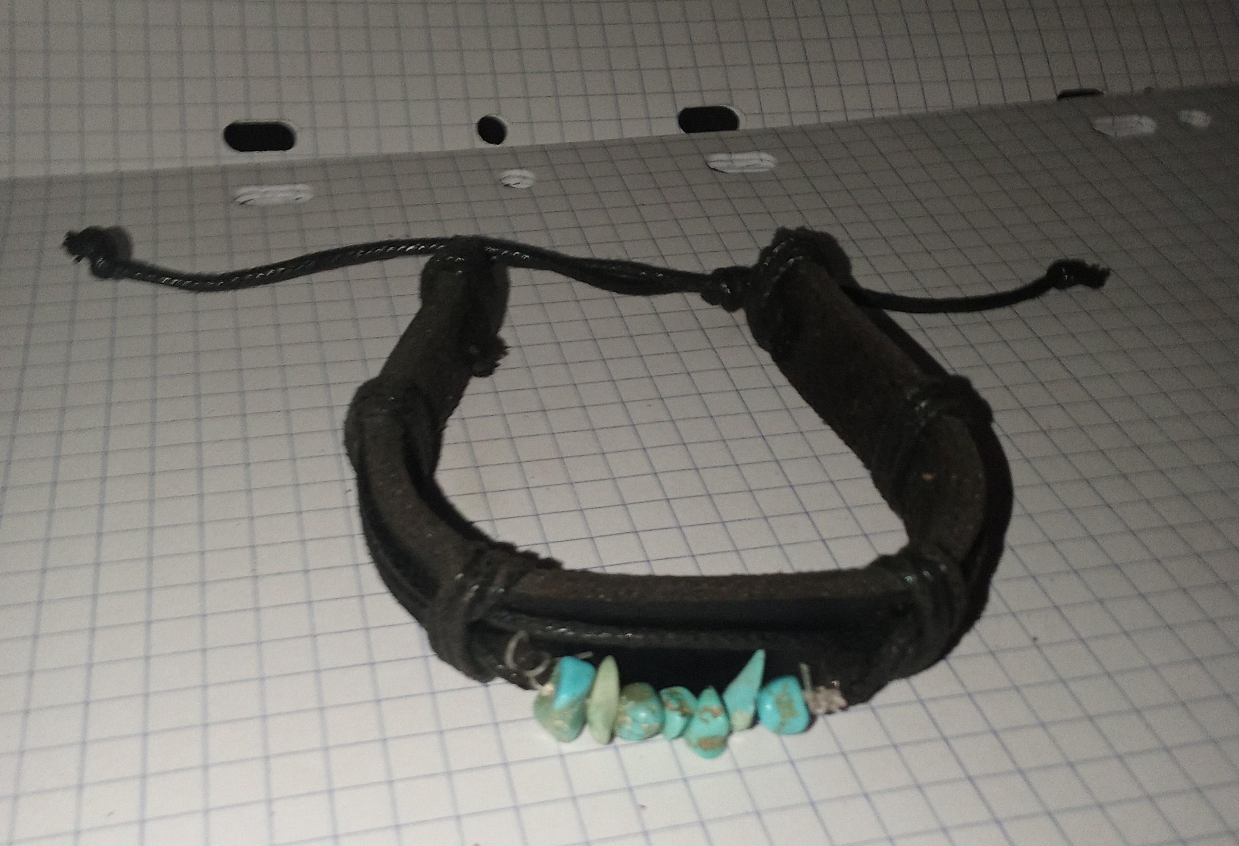 troc de troc bracelet ajustable pierre naturelle turquoise réserver diverstroc image 0
