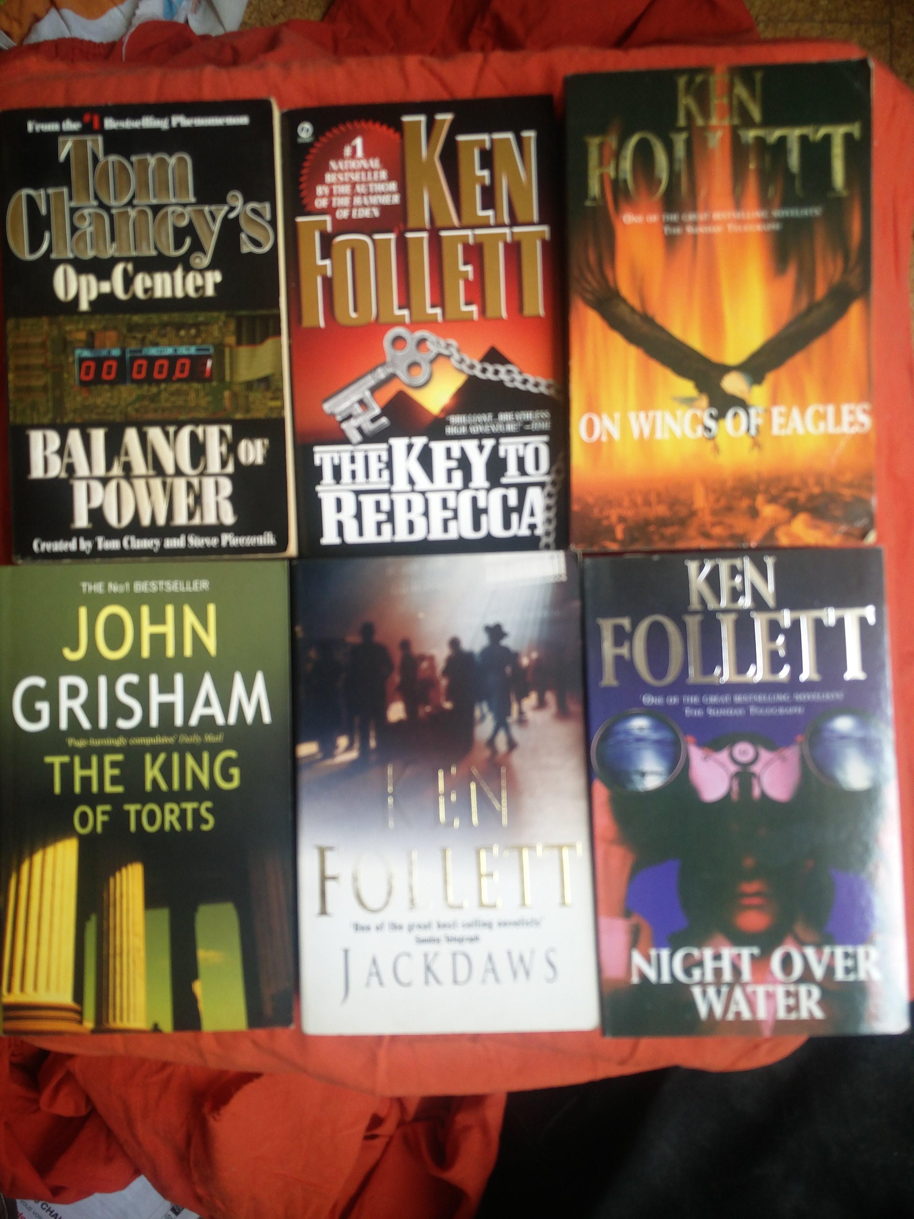 troc de troc ken follet, john grisham et tom clancy, lot ou détail (en anglais image 0