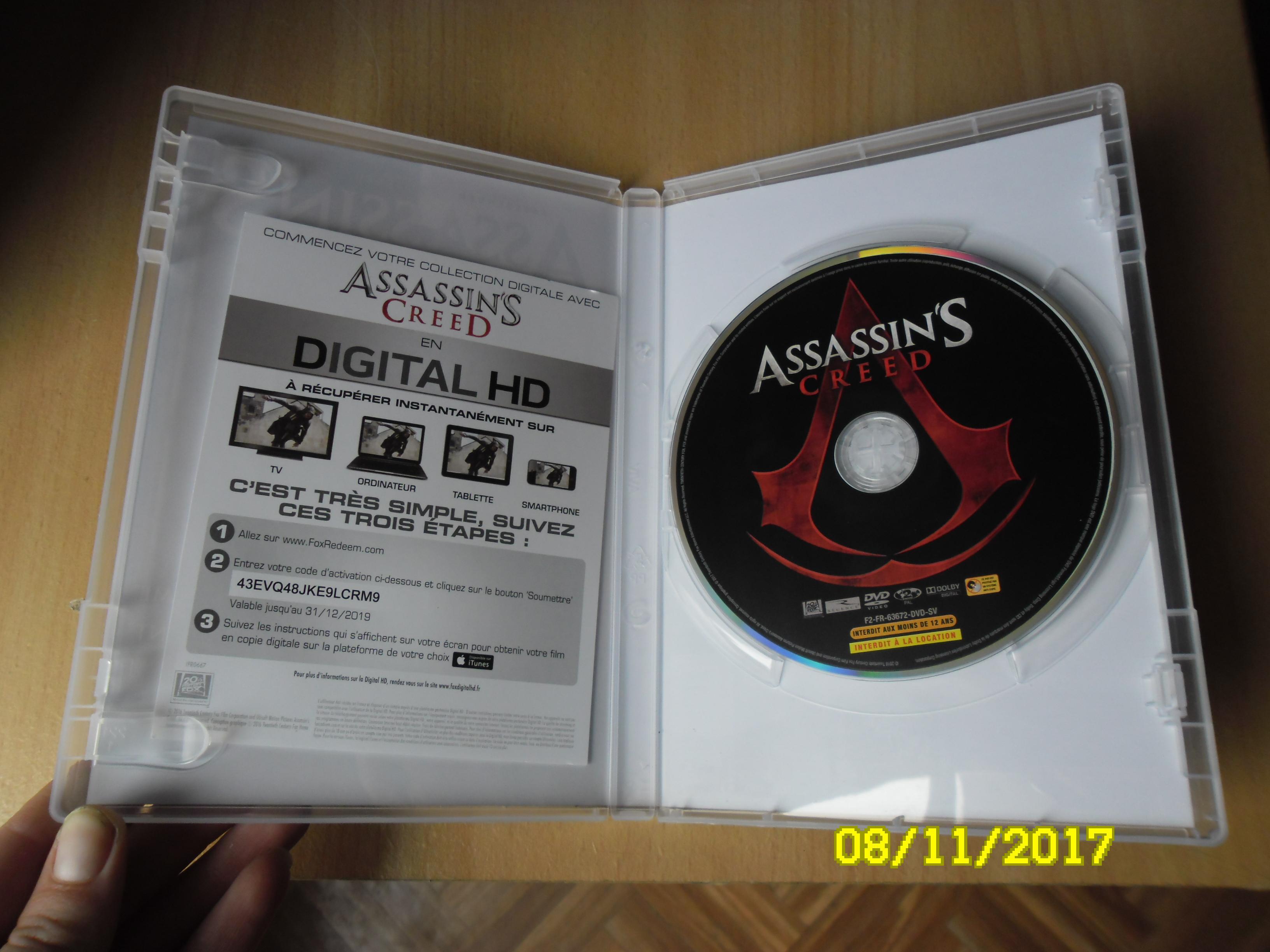 troc de troc dvd assassin's creed parfait etat image 2