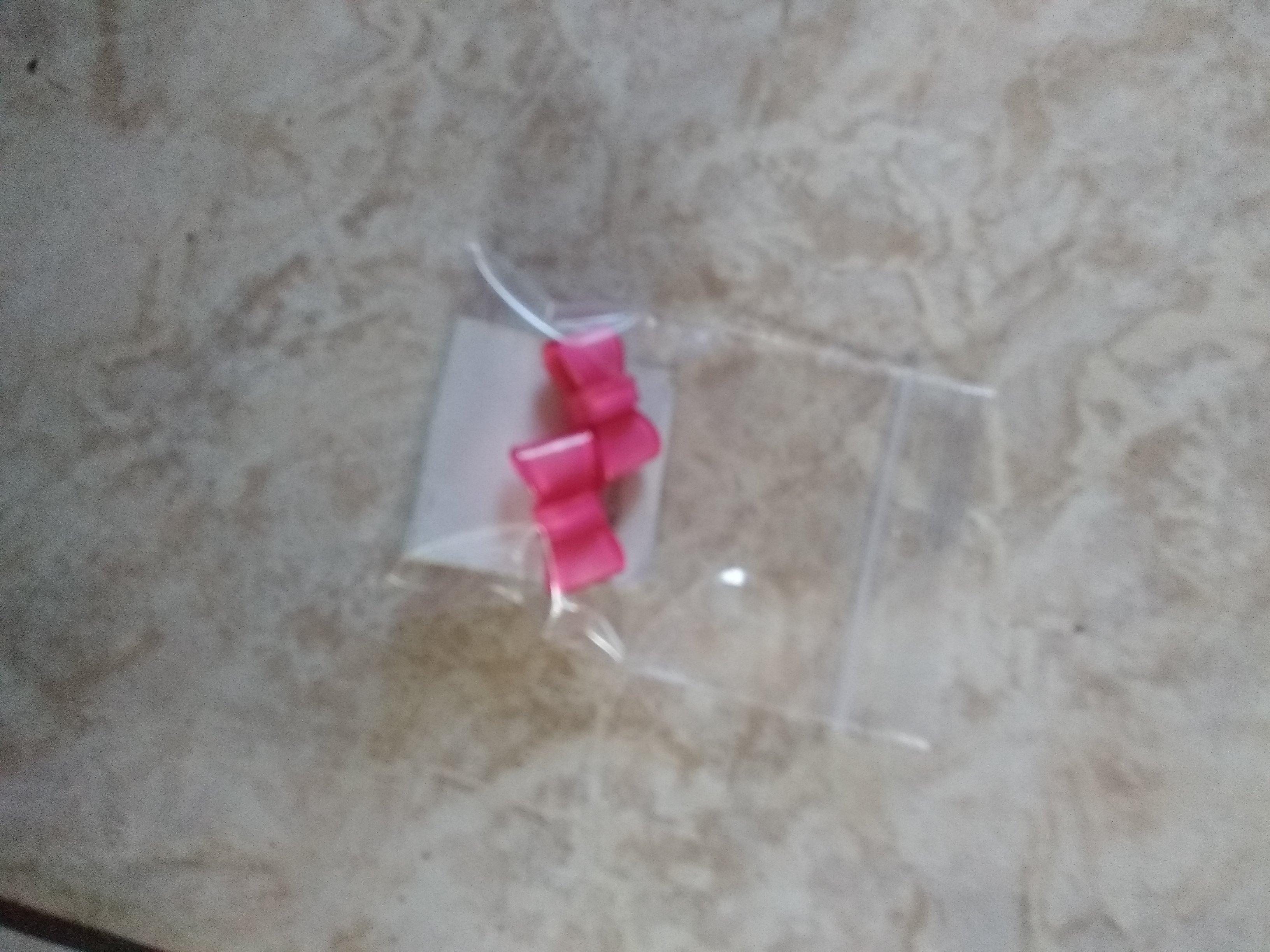 troc de troc boucle d oreille noeud rose neuf image 0