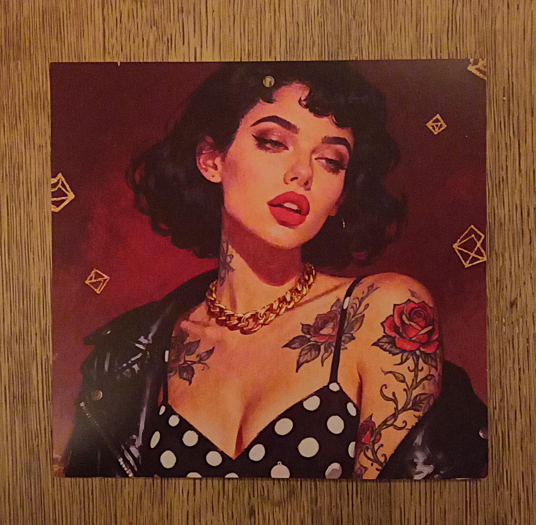 troc de troc affichette "pin-up rock'n'roll". image 0