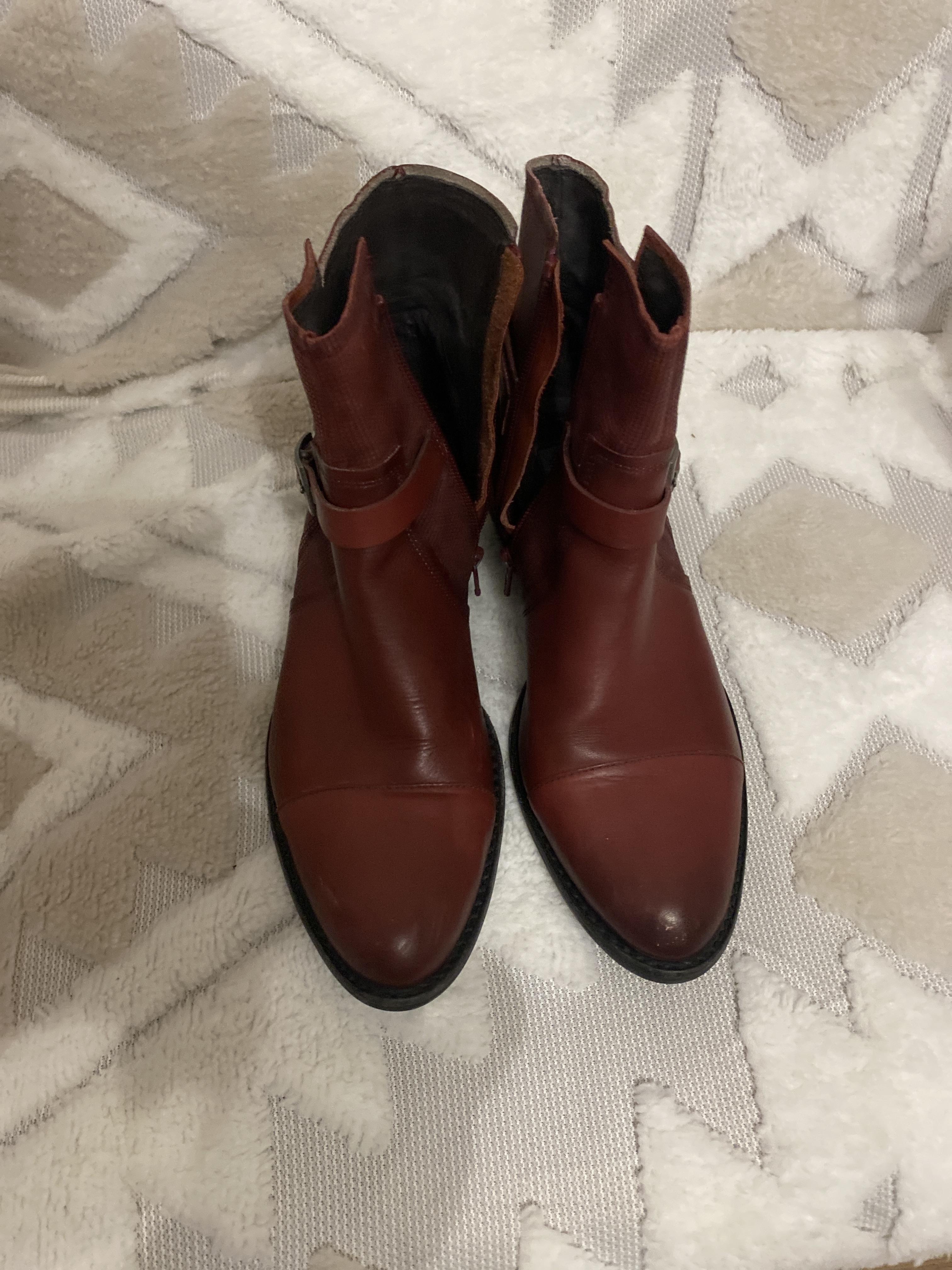 troc de troc bottines femme bordeaux image 1