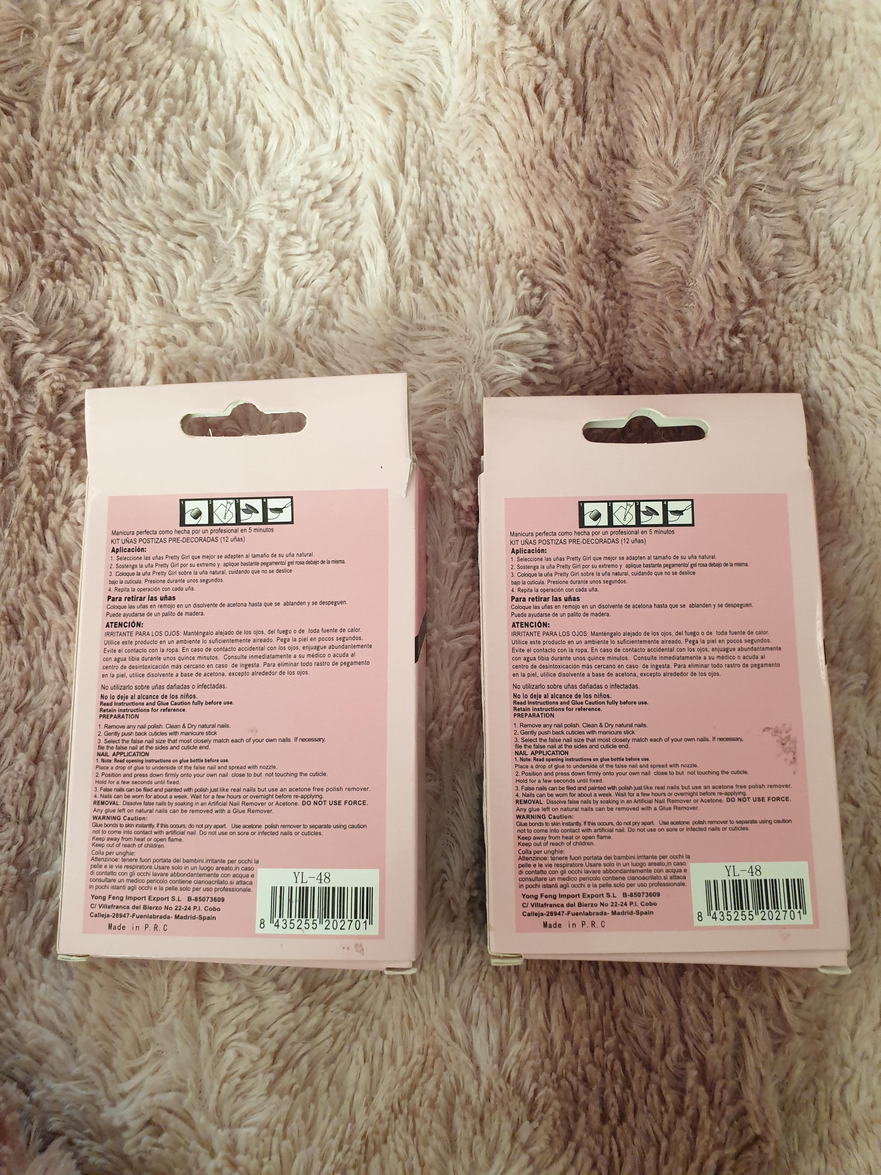 troc de troc lot de 2 boîtes de faux ongles image 1