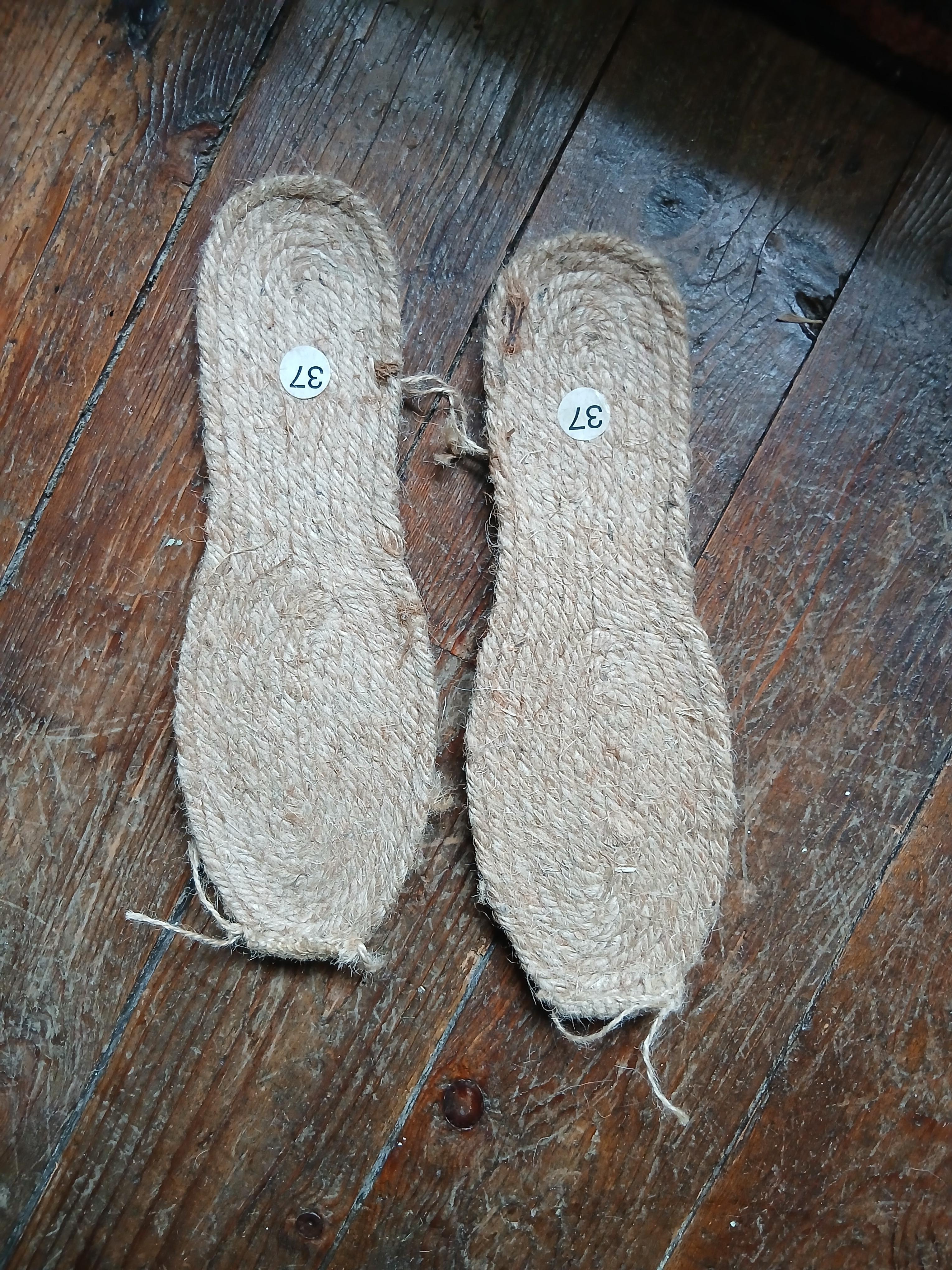 troc de troc paire de semelles d'espadrilles en corde 37 diy image 0