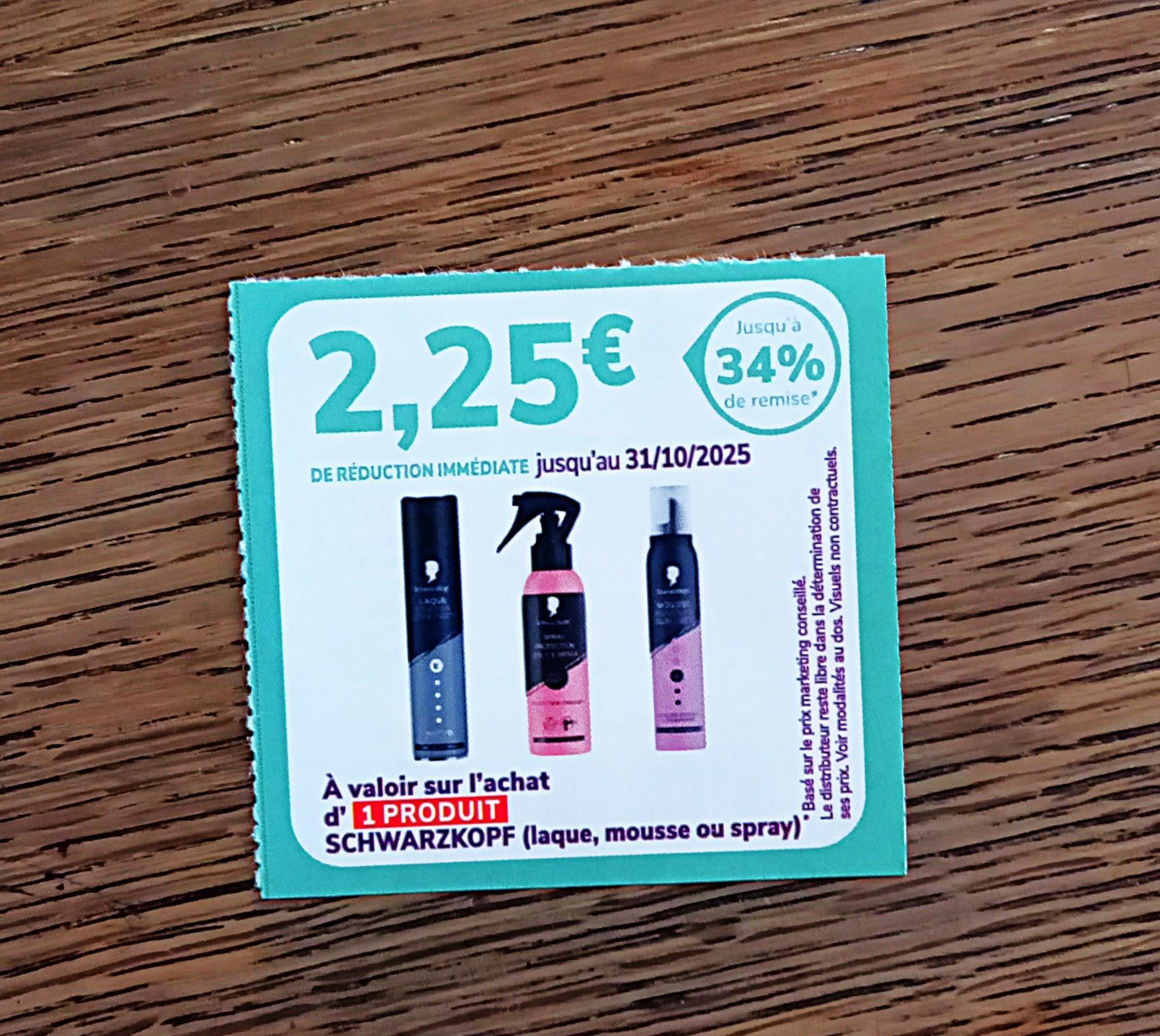 troc de troc bon de réduction schwarzkopf. image 0